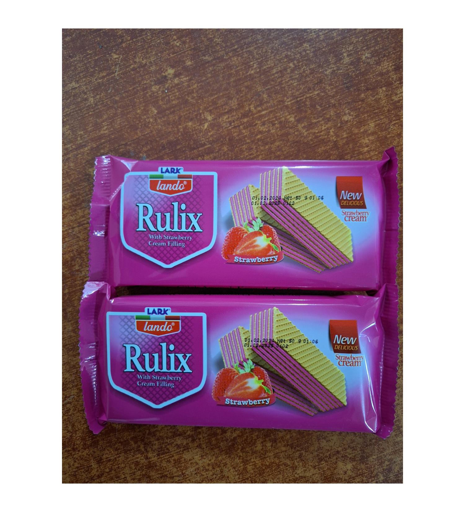 Mixed LARK LANDO RULIX STRAWBERRY WAFER 50 GR