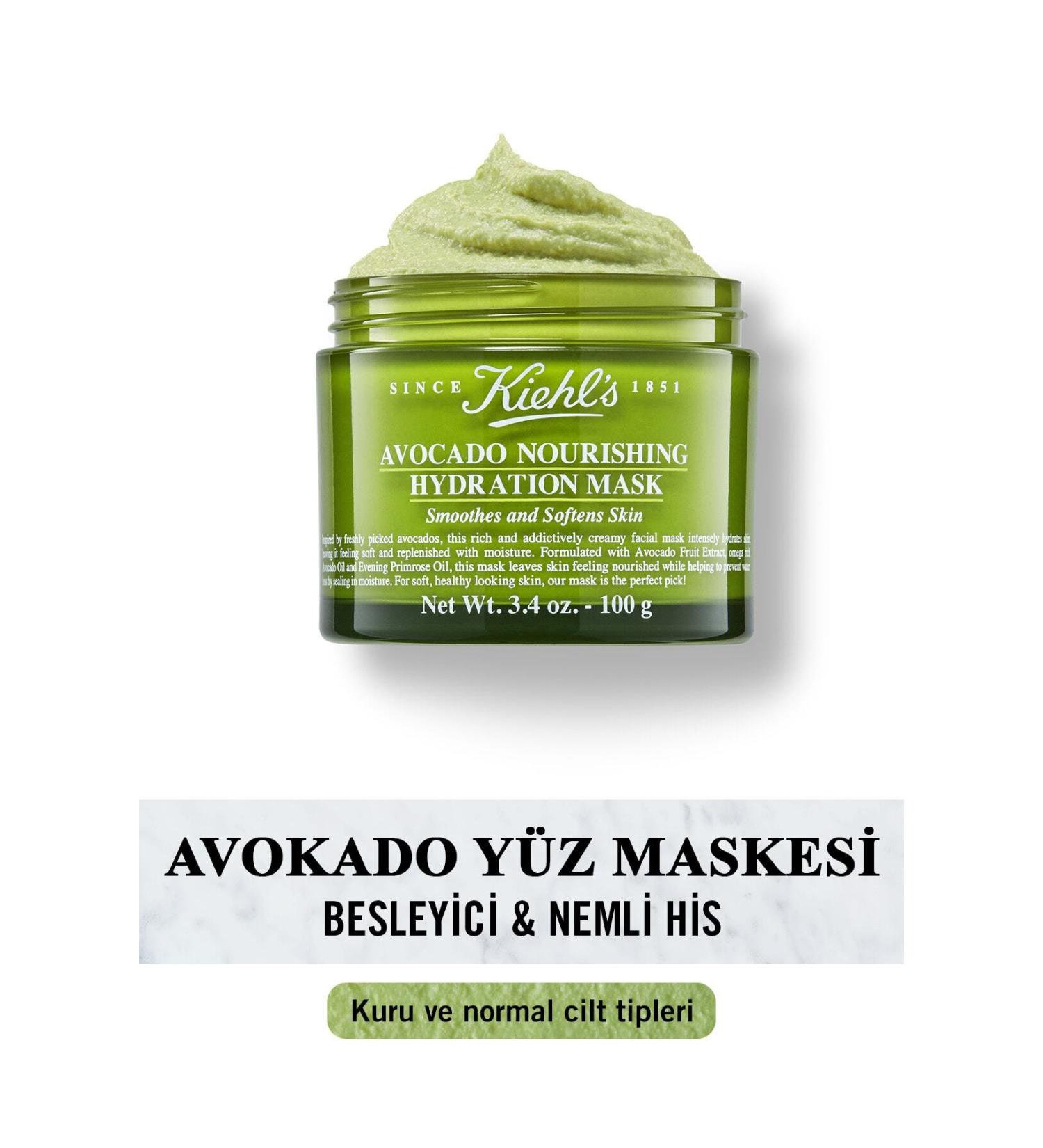 Kiehl's Avocado Face Mask for Dry to Normal Skin 100 gr - Buy Online on GoSupps.com