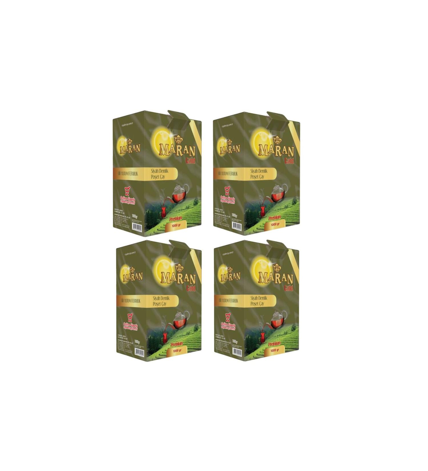 MARAN 1 Kg X 4 Teapot Bags Black Tea (Limited Number Advantageous Package)