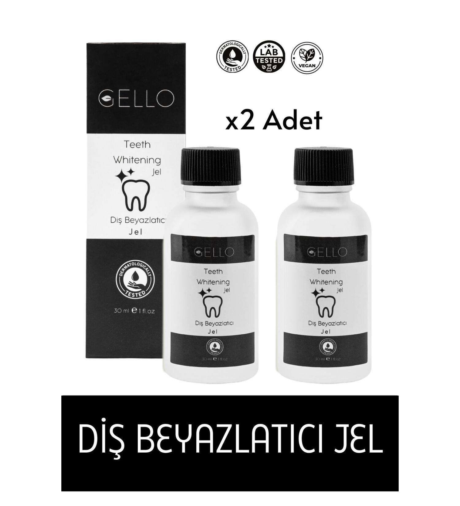 GELLO 2-Pack Teeth Whitening Gel (2 Pieces) - Buy Online on GoSupps.com