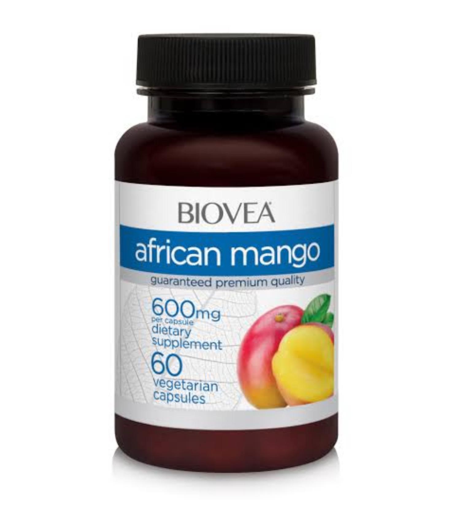 DETOX FORM Biovea African Mango Herbal Food Supplement 600 Mg 60 Capsules