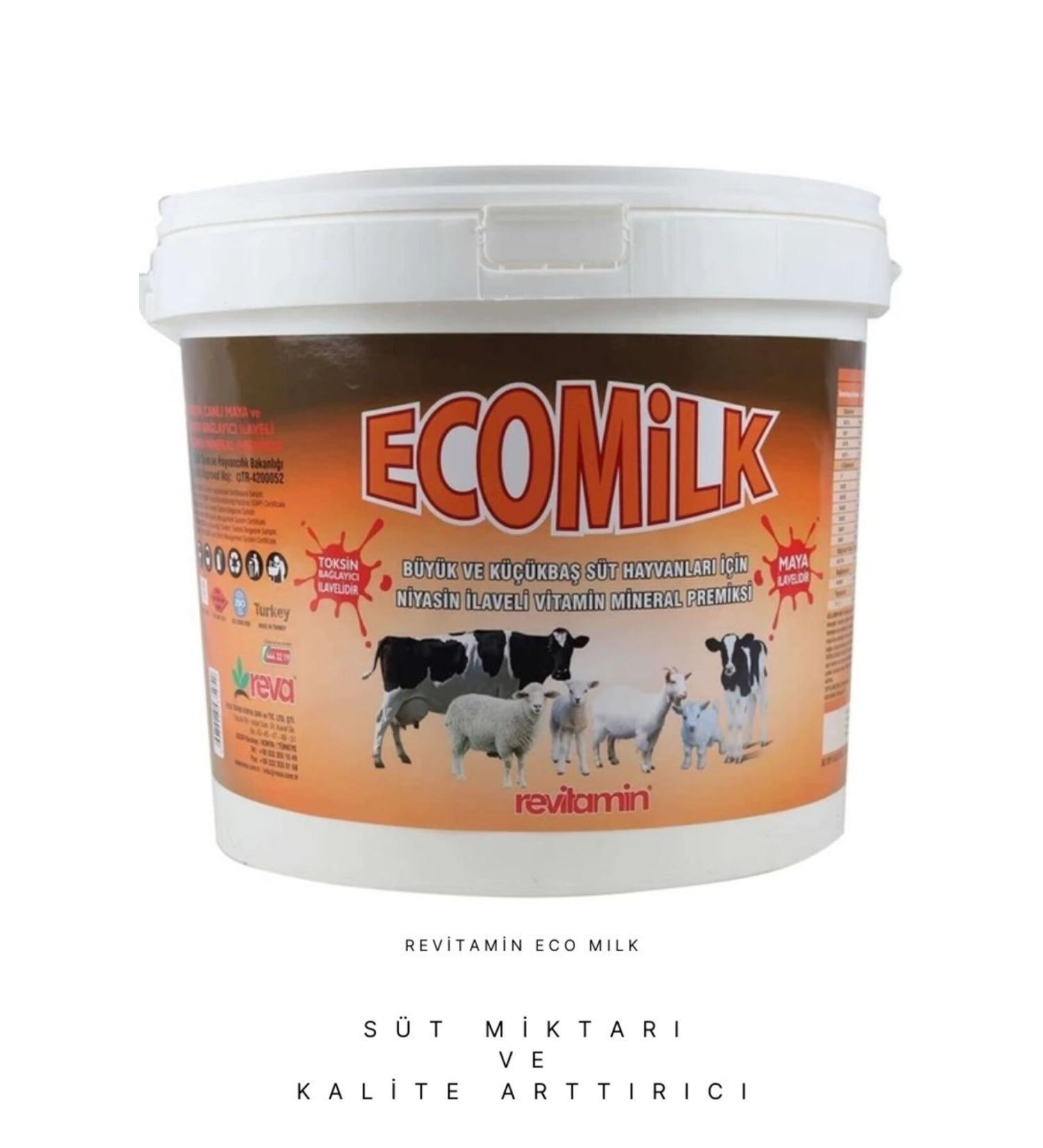 REVA Revitamin Eco Milk Large and Small Animals Vitamin Mineral Premix 20 KG Bucket - Buy Online on GoSupps.com