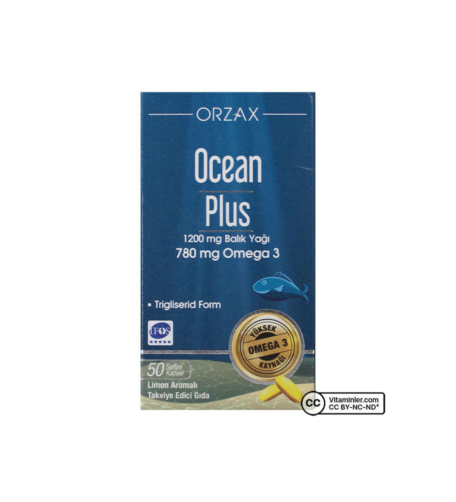 Orzax OCEAN PLUS 1200 MG FISH OIL 50 CAPSULES