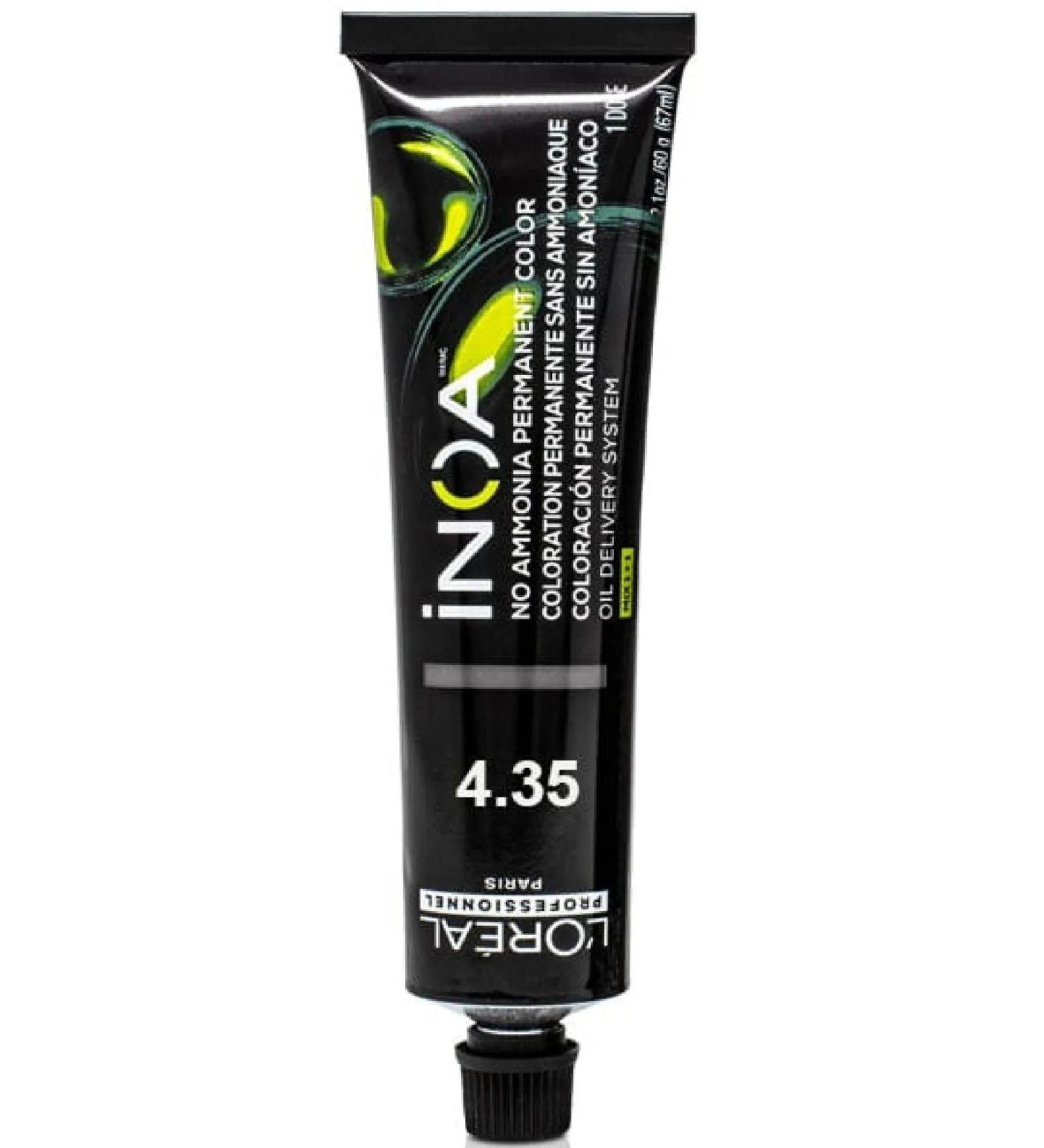INOA Hair Dye 4.35 Brown Dore Akaju 60 ml