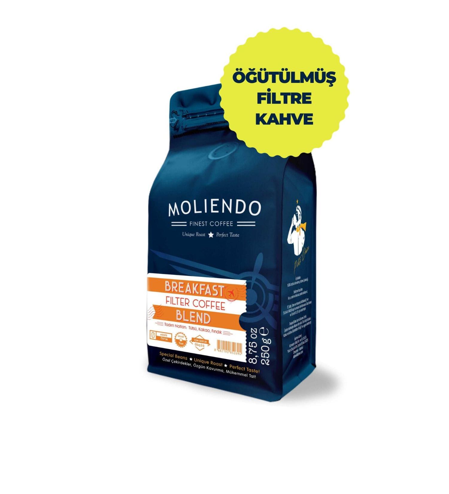Moliendo Breakfast Blend Filter Coffee (GROUND FILTER COFFEE) 250 G - Buy Online on GoSupps.com