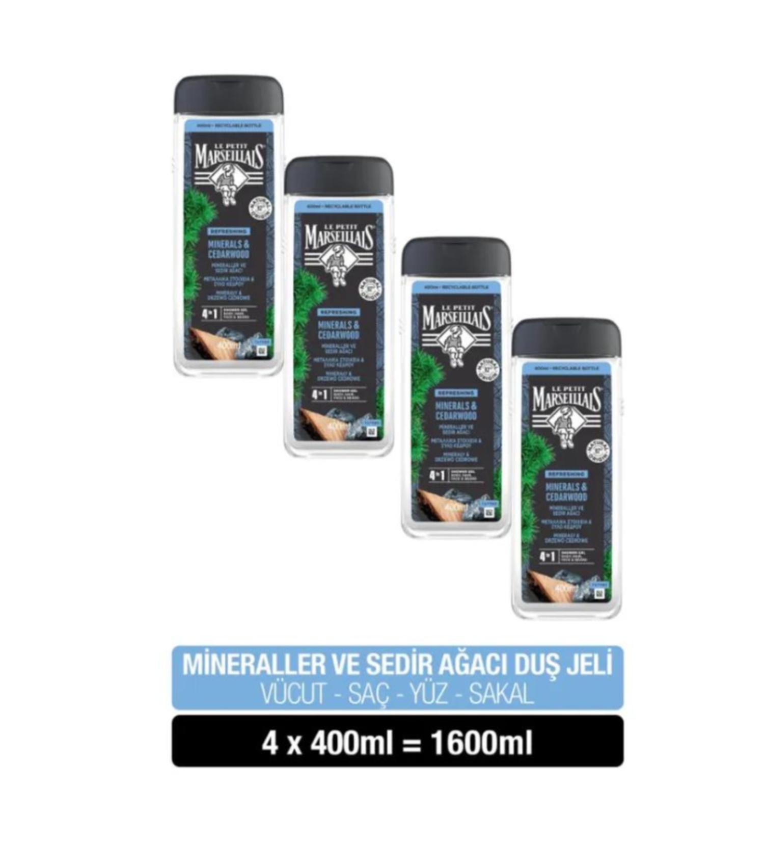 Le Petit Marseillais LPM Men Mineral and Cedar Wood Shower Gel 400 ml