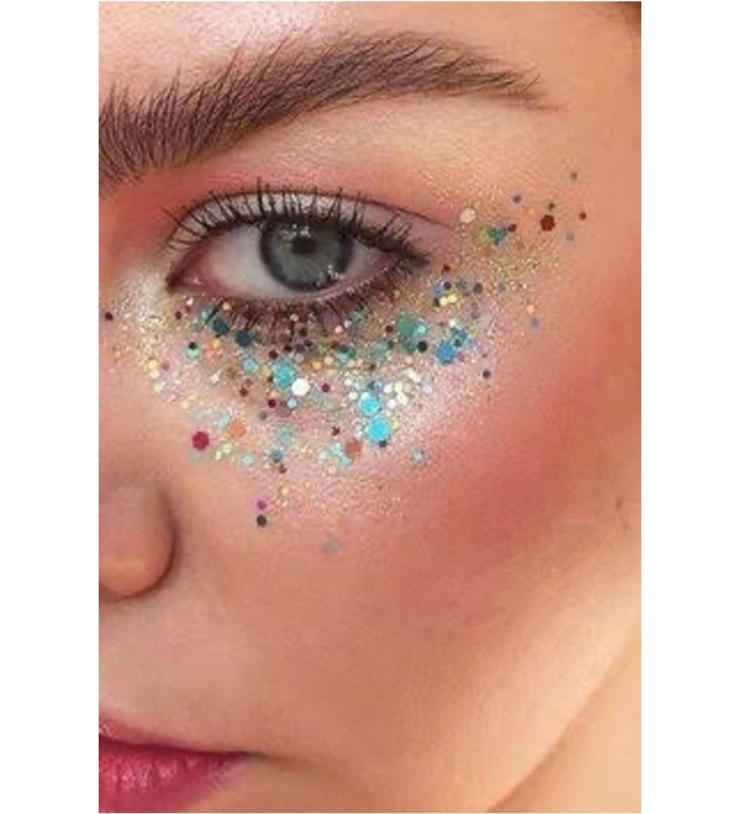 Serashine Gel Form Makeup Glitter Glittery Face Makeup Midnight Blue