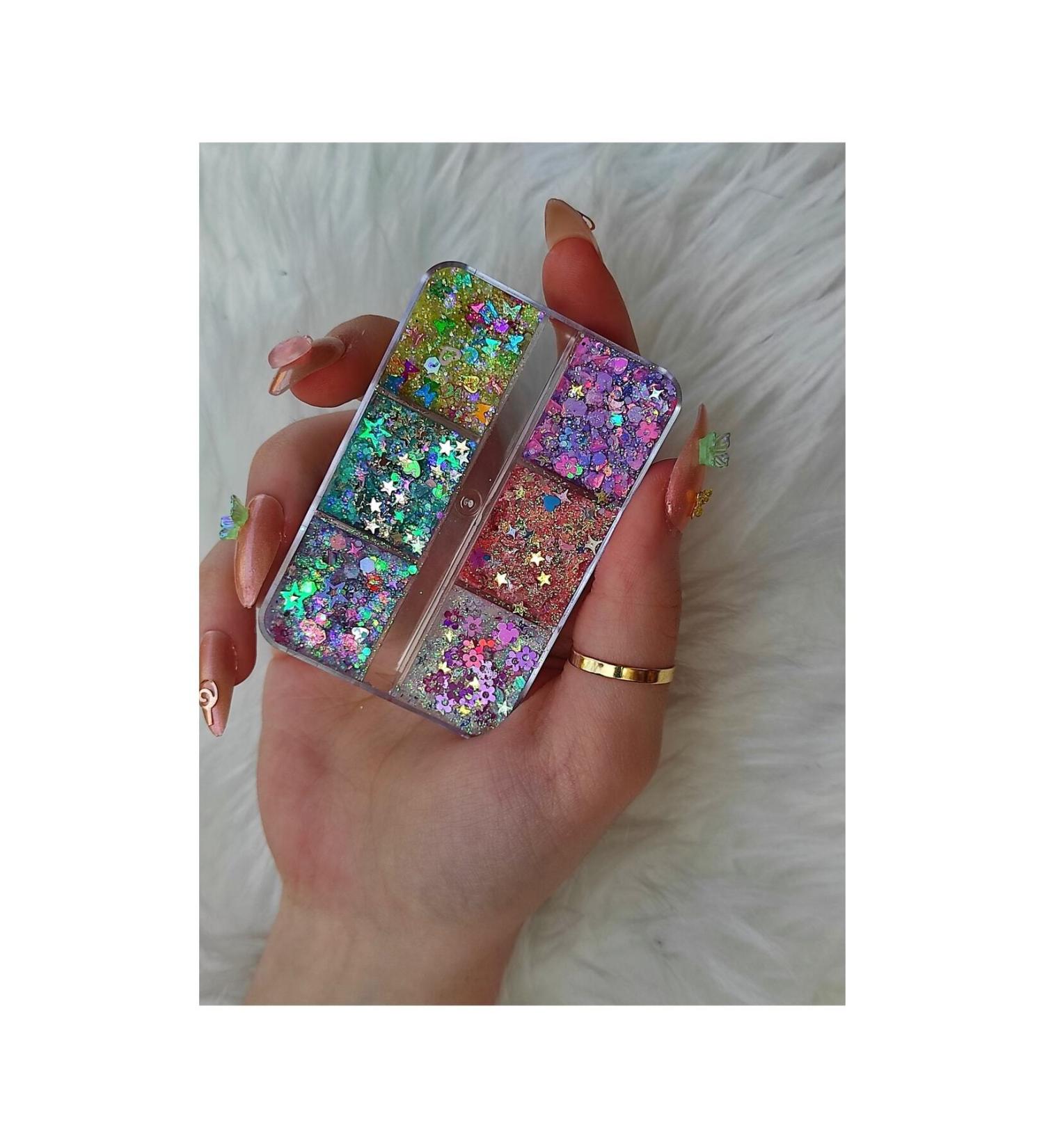 Serashine Glitter Gel Eyeshadow Glitter Eyeshadow Palette Barbie05 Shiny Glitter - Buy Online on GoSupps.com