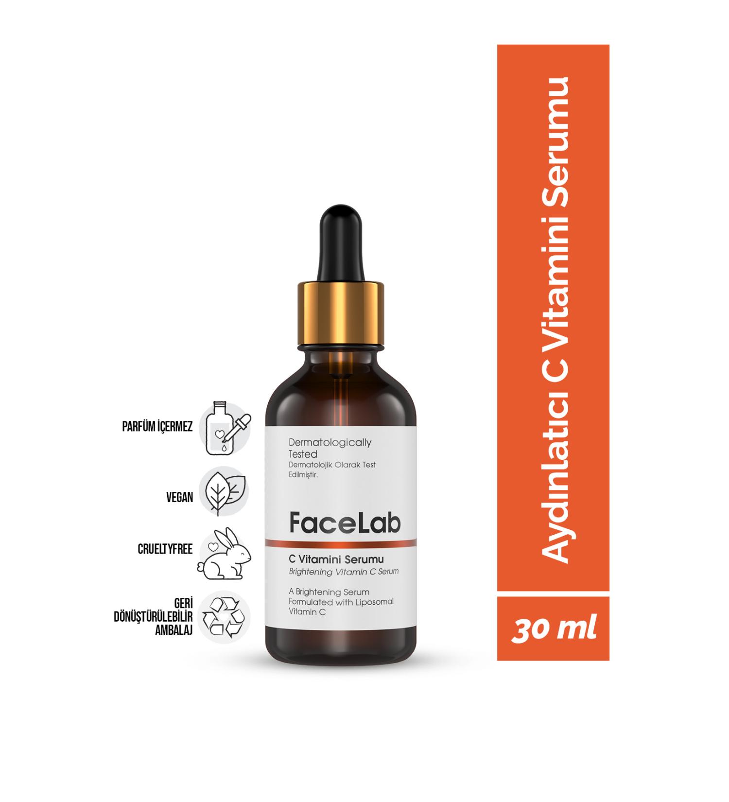 FaceLab Brightening Revitalizing and Nourishing Vitamin C Serum 30 ml - Buy Online on GoSupps.com