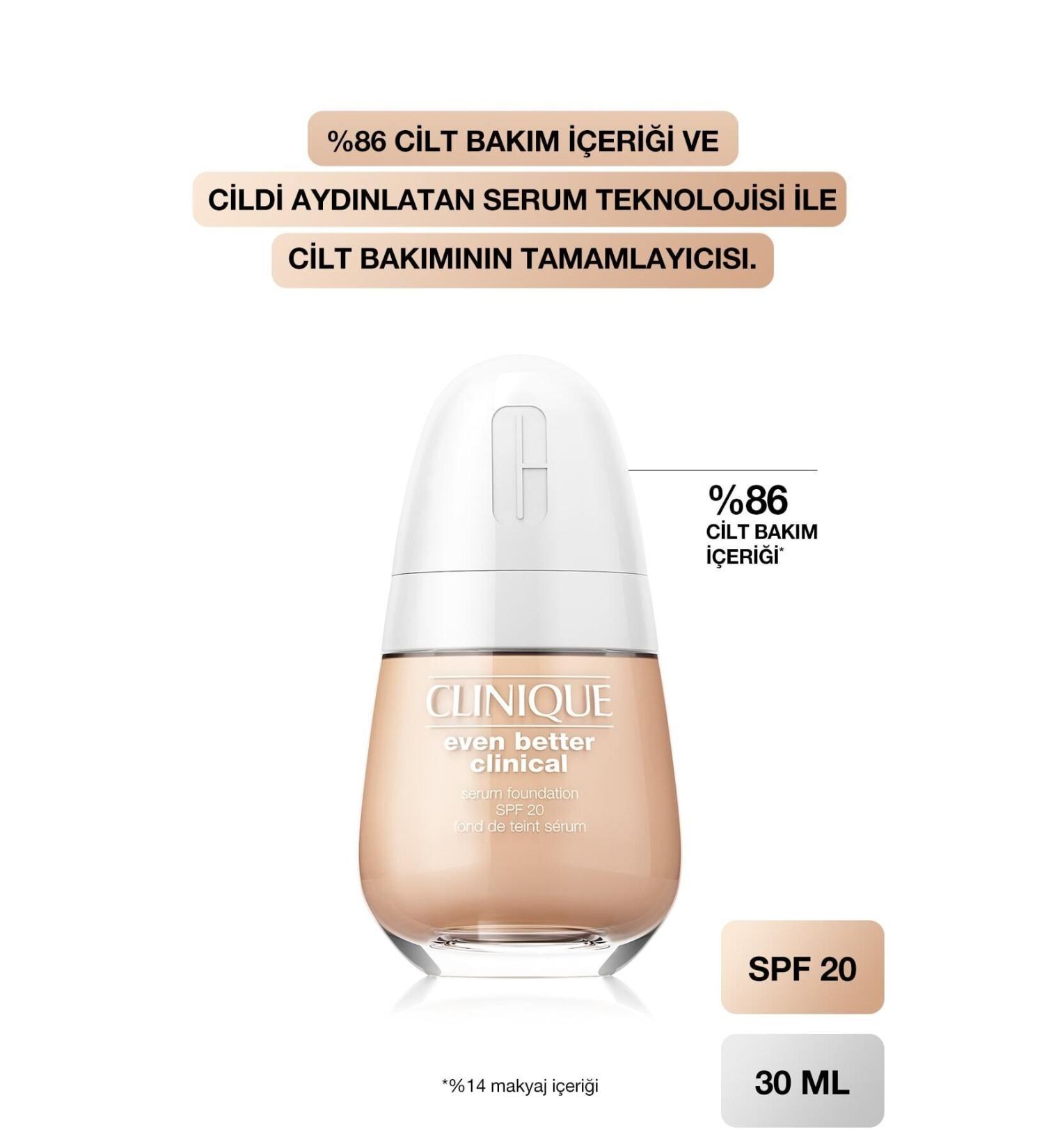 Clinique CN 10 ALABASTER - INTENSE COVERAGE CLINICAL SERUM FOUNDATION SPF 20