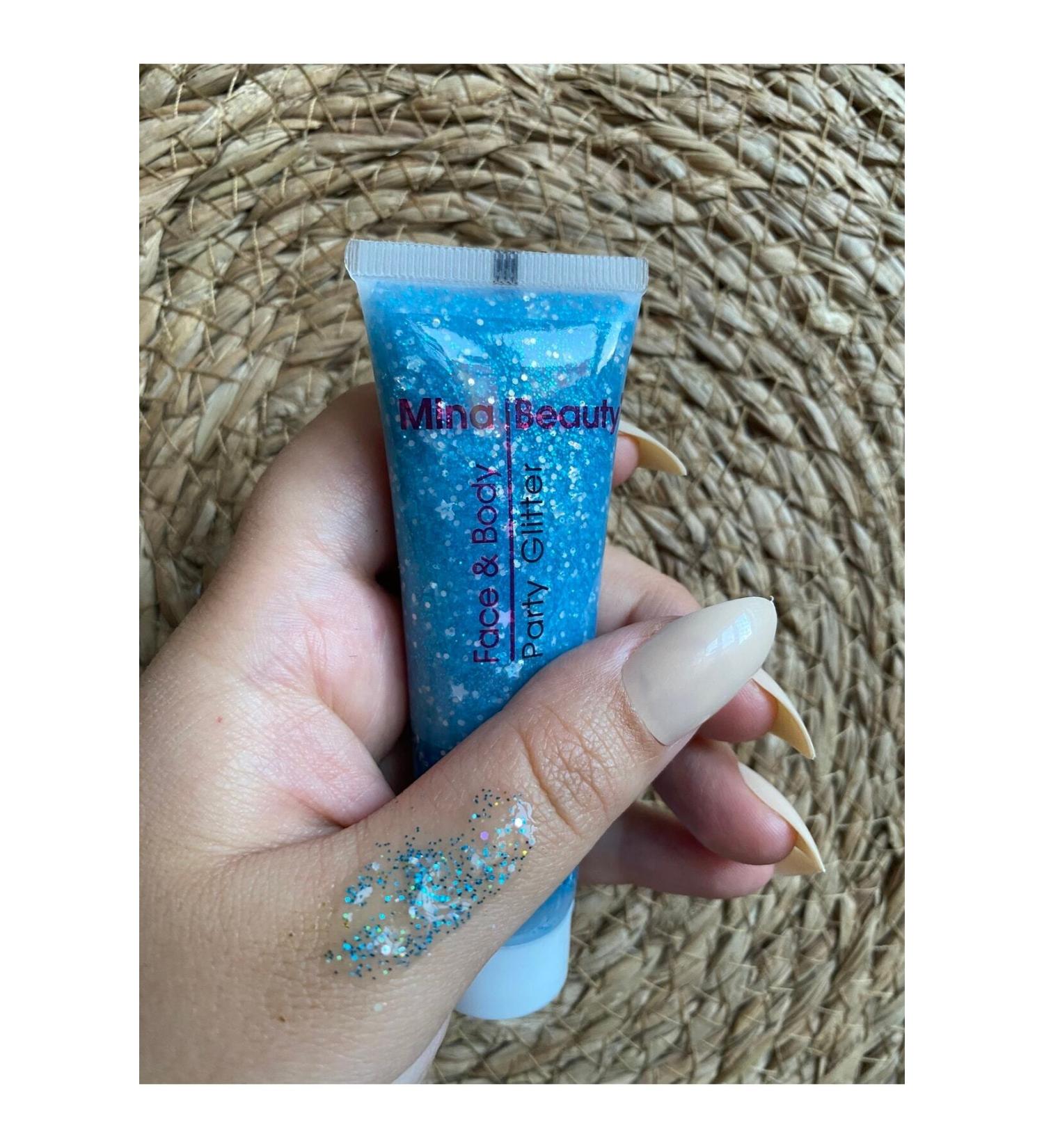 Serashine Cosmetics Ocean Blue Glitter Face and Body Glitter Patterned