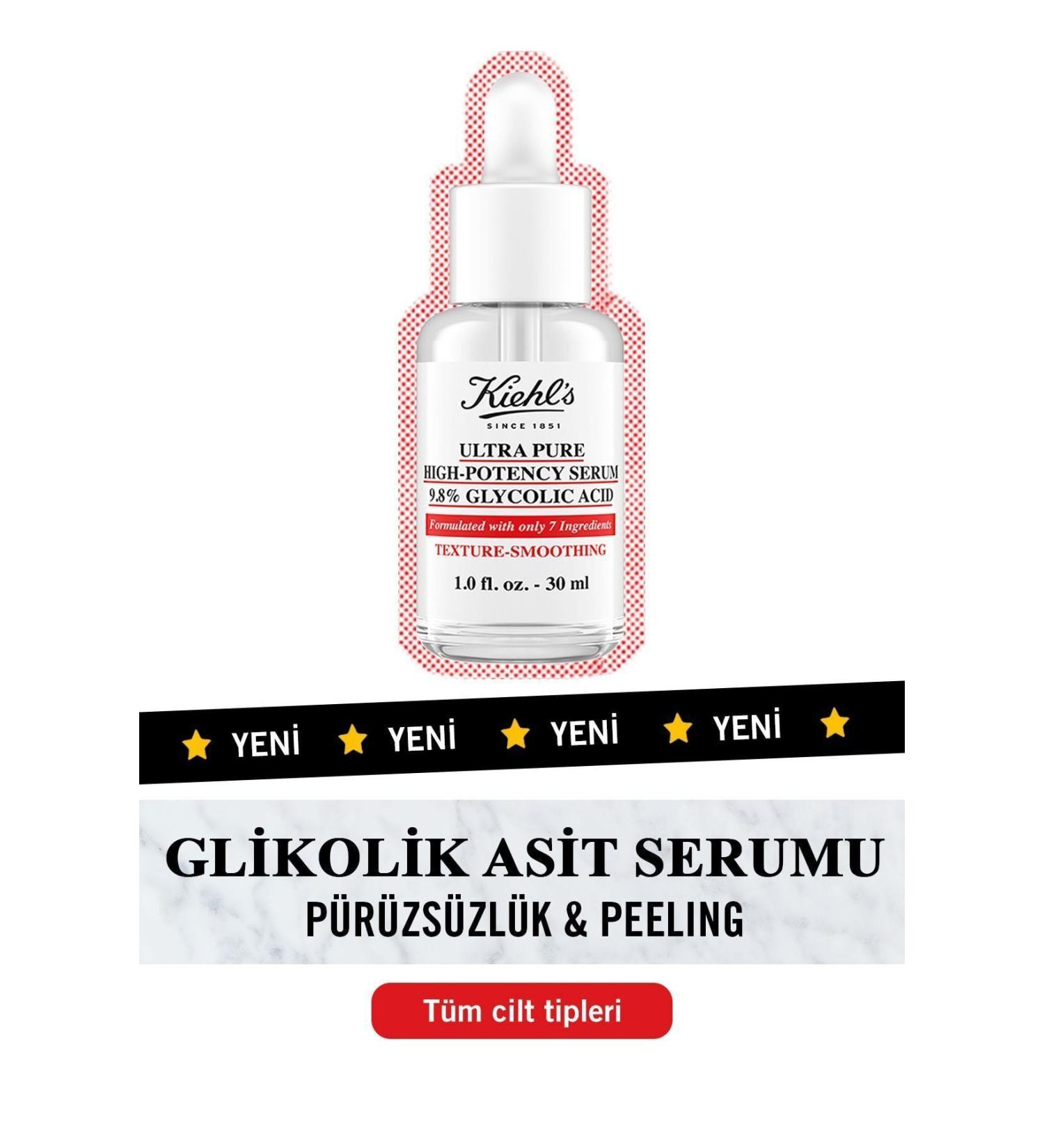 Kiehl's PORE TIGHTENING SMOOTHING SKIN BRIGHTENING FACE SERUM 30 ML KEYON1983 - Buy Online on GoSupps.com