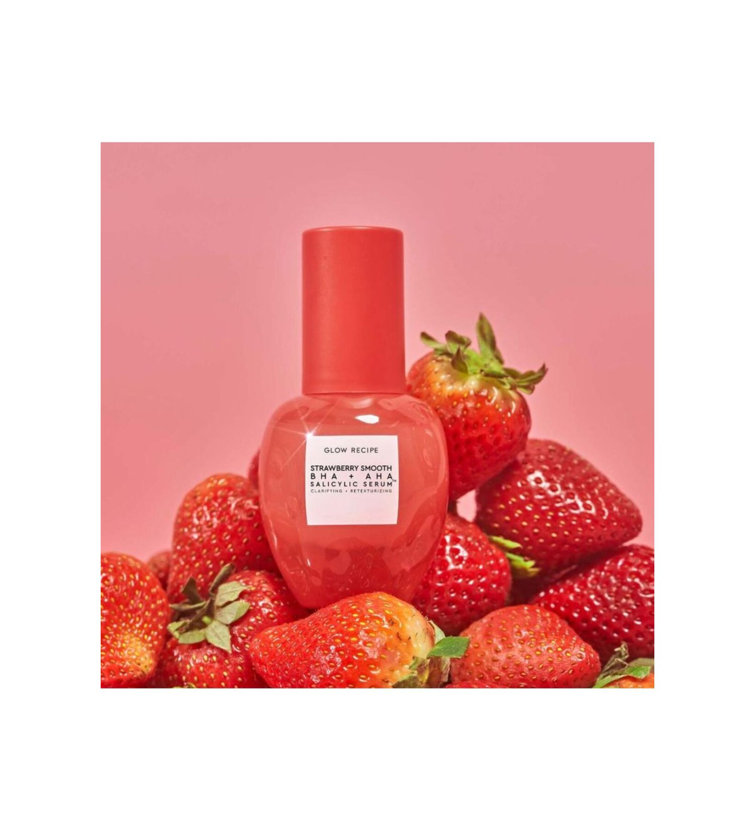 GLOW RECIPE Strawberry Smooth Salicylic Acid AHA/BHA Purifying Serum 30ml Pinkestcosmetics