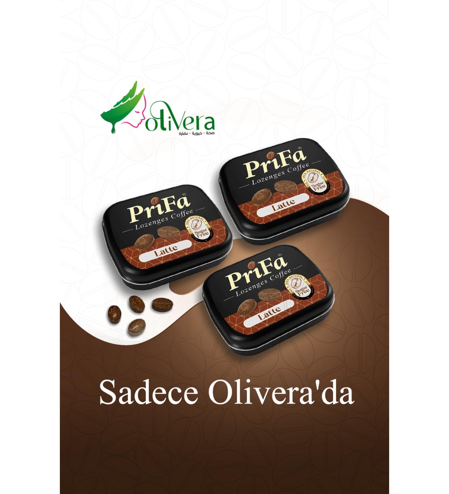 prifa 3-pack Coffee Latte Tablets Sugar-Free Real Coffee Sugar-Free Absorbable Coffee Tablets
