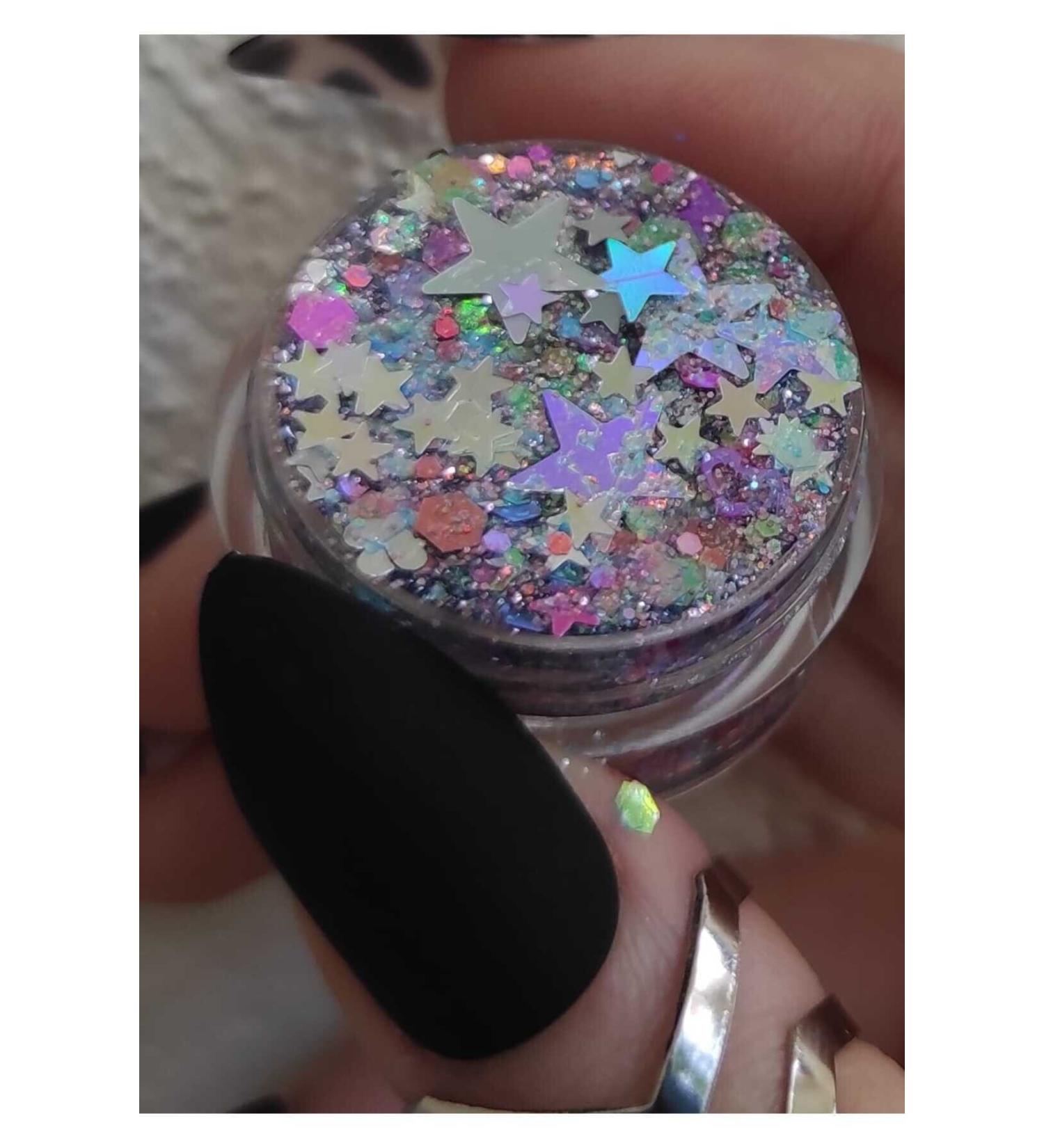 Serashine Shiny Glitter Gel Eyeshadow Glitter Glitter Hair and Body Glitter Starry - Magic Stars - Buy Online on GoSupps.com