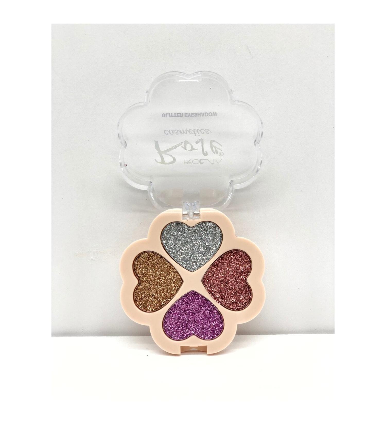 Serashine Rose 4-Piece Heart Glitter - Glitter Eyeshadow No:4