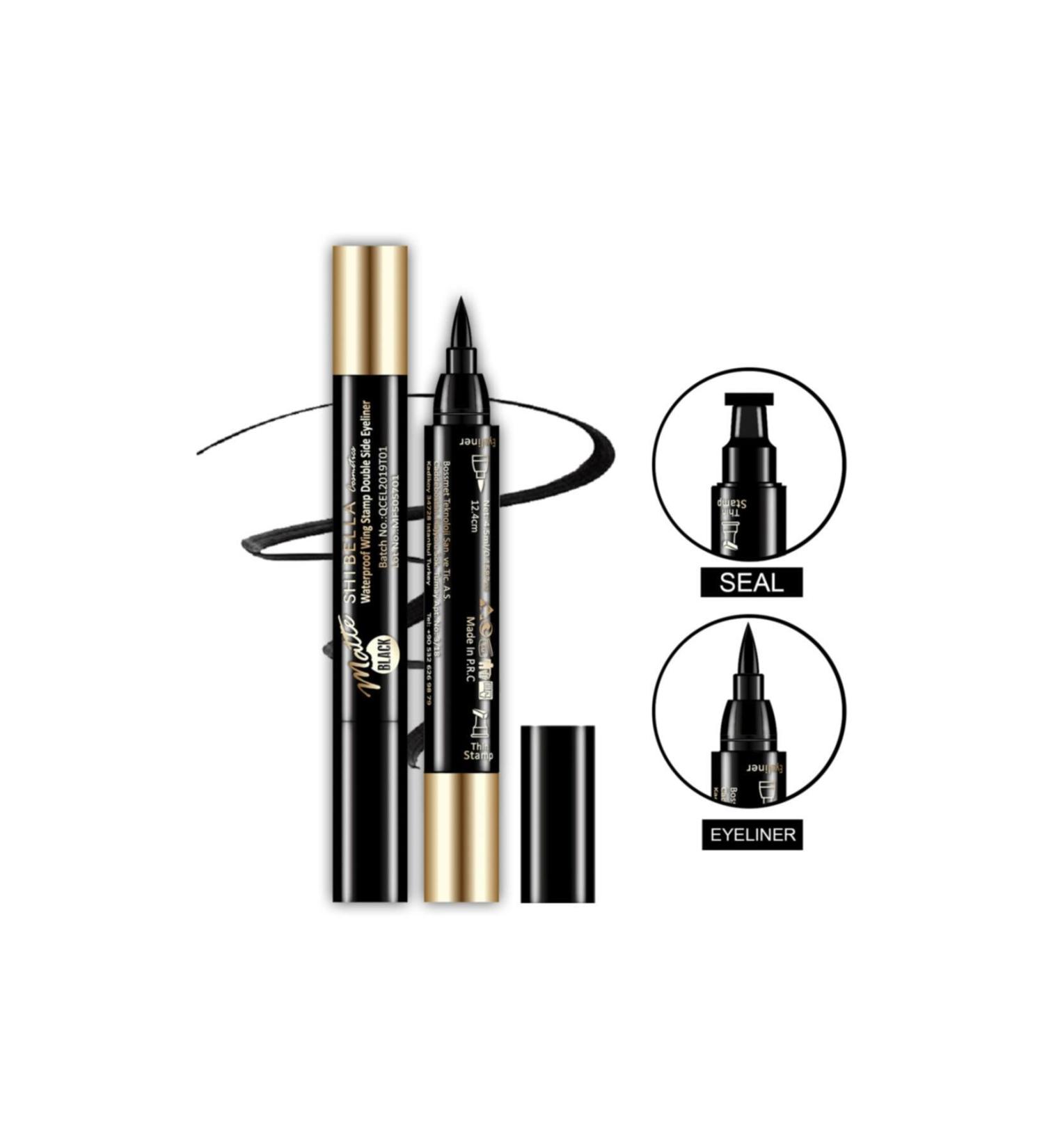 Shibella Cosmetics Waterproof Double-Sided 24 Hour Stamp Eyeliner - Thin Stamp - Buy Online on GoSupps.com