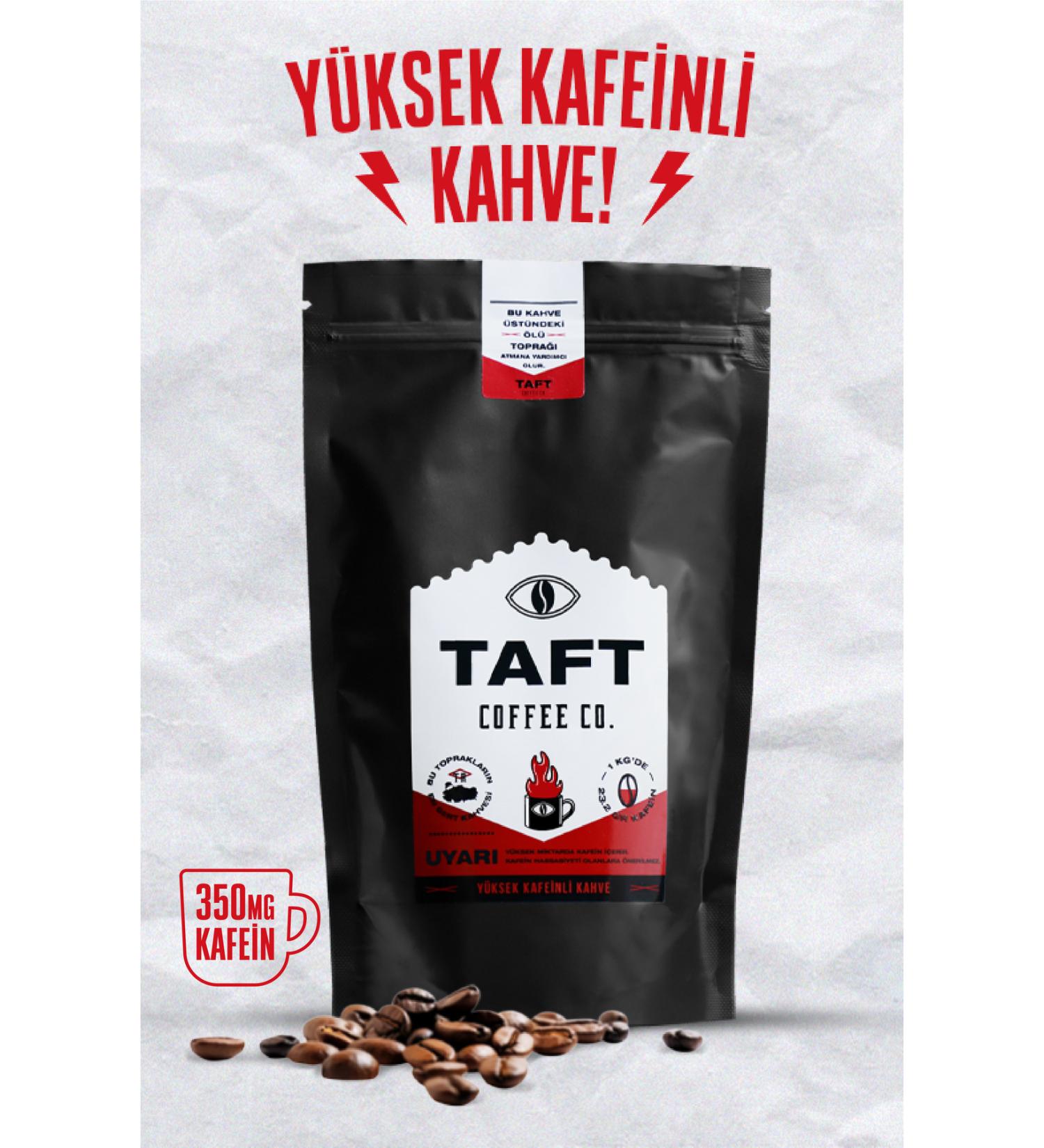TAFT Coffee Co. Taft High Caffeine Filter Coffee 250gr. (Ground for French Press) - Buy Online on GoSupps.com