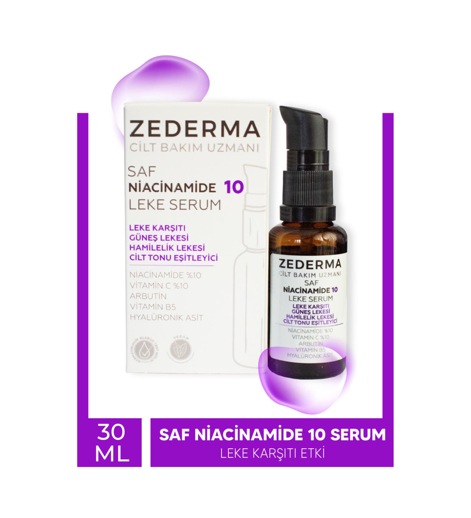 ZEDERMA Pure Niacinamide 10 Spot Serum & Skin Tone Equalization - Buy Online on GoSupps.com