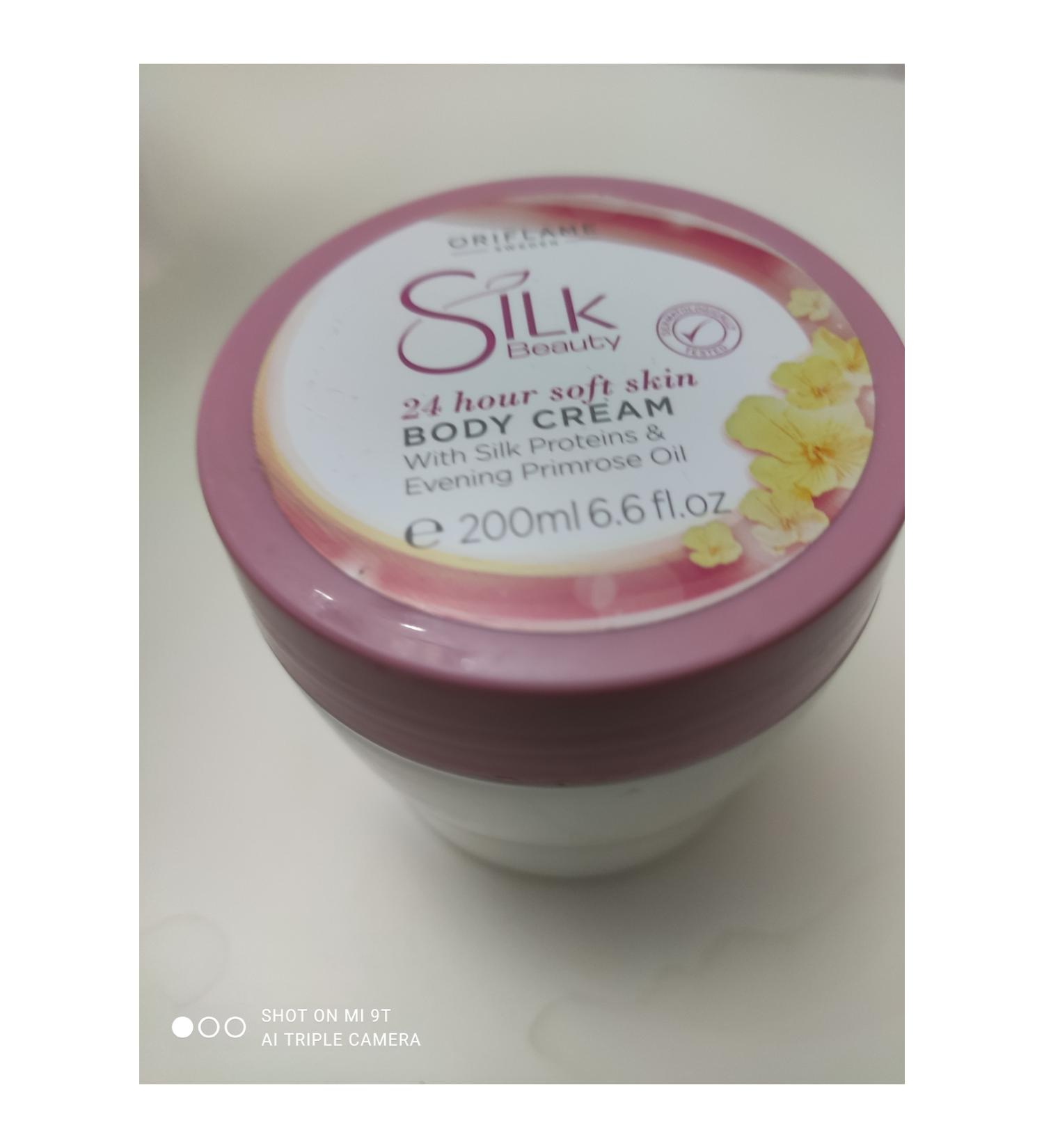 Oriflame silk beauty body cream 200 ml with silk