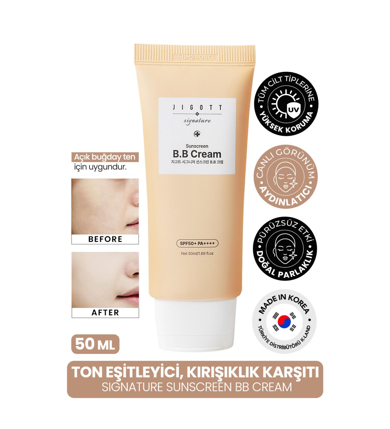 Jigott Tone Equalizer Anti-Wrinkle Jigott SPF 50 PA ++++ Sunscreen BB Cream50 ML - Buy Online on GoSupps.com