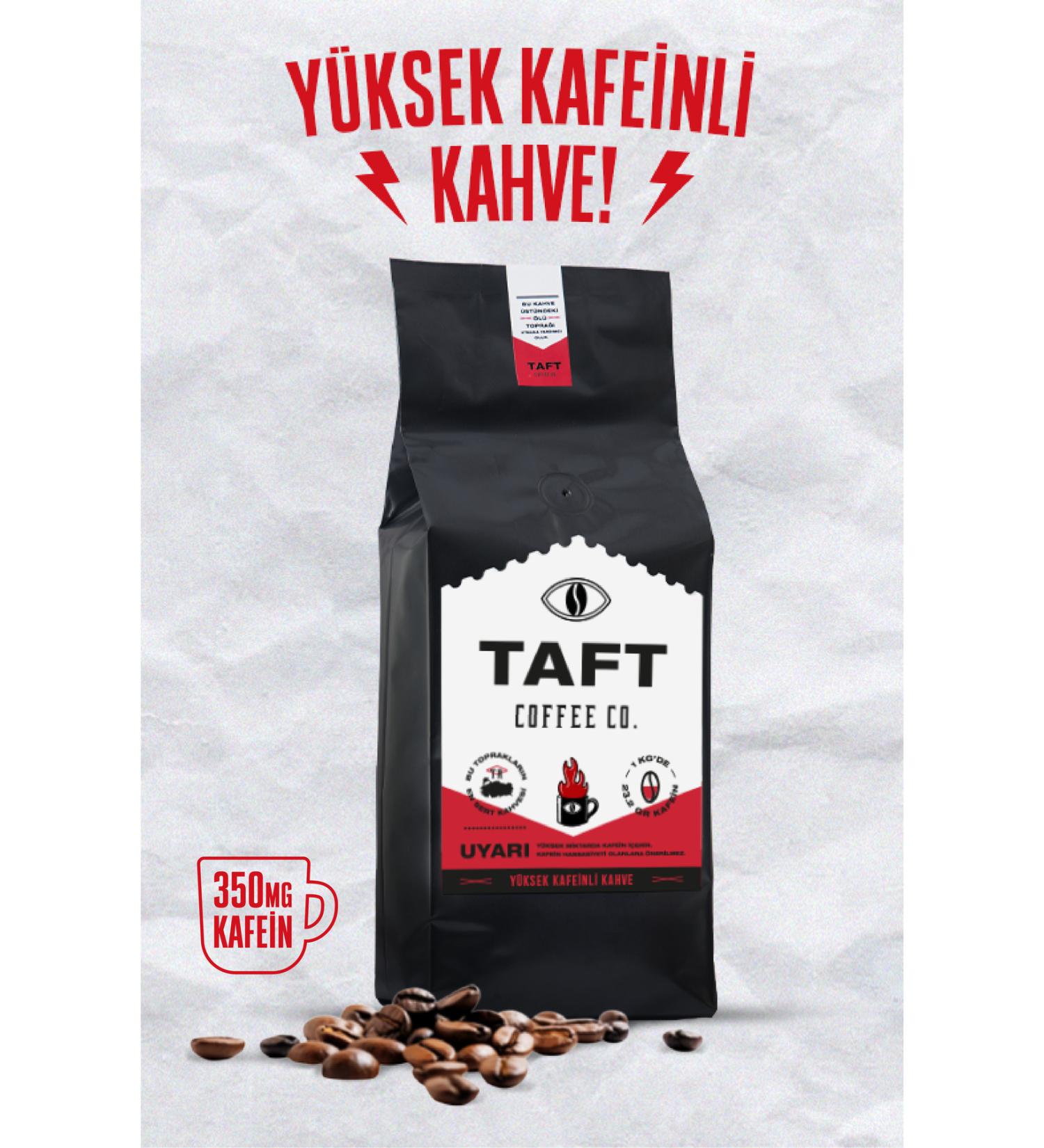 TAFT Coffee Co. Taft High Caffeine Filter Coffee 500gr. (GROUND FOR FRENCH PRESS) - Buy Online on GoSupps.com