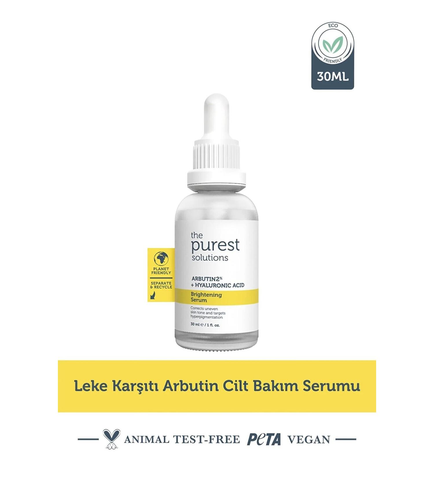 The Purest Solutions Anti-Spot Arbutin Skin Care Serum 30 Ml (arbutin 2% + Hyaluronic Acid) - Buy Online on GoSupps.com