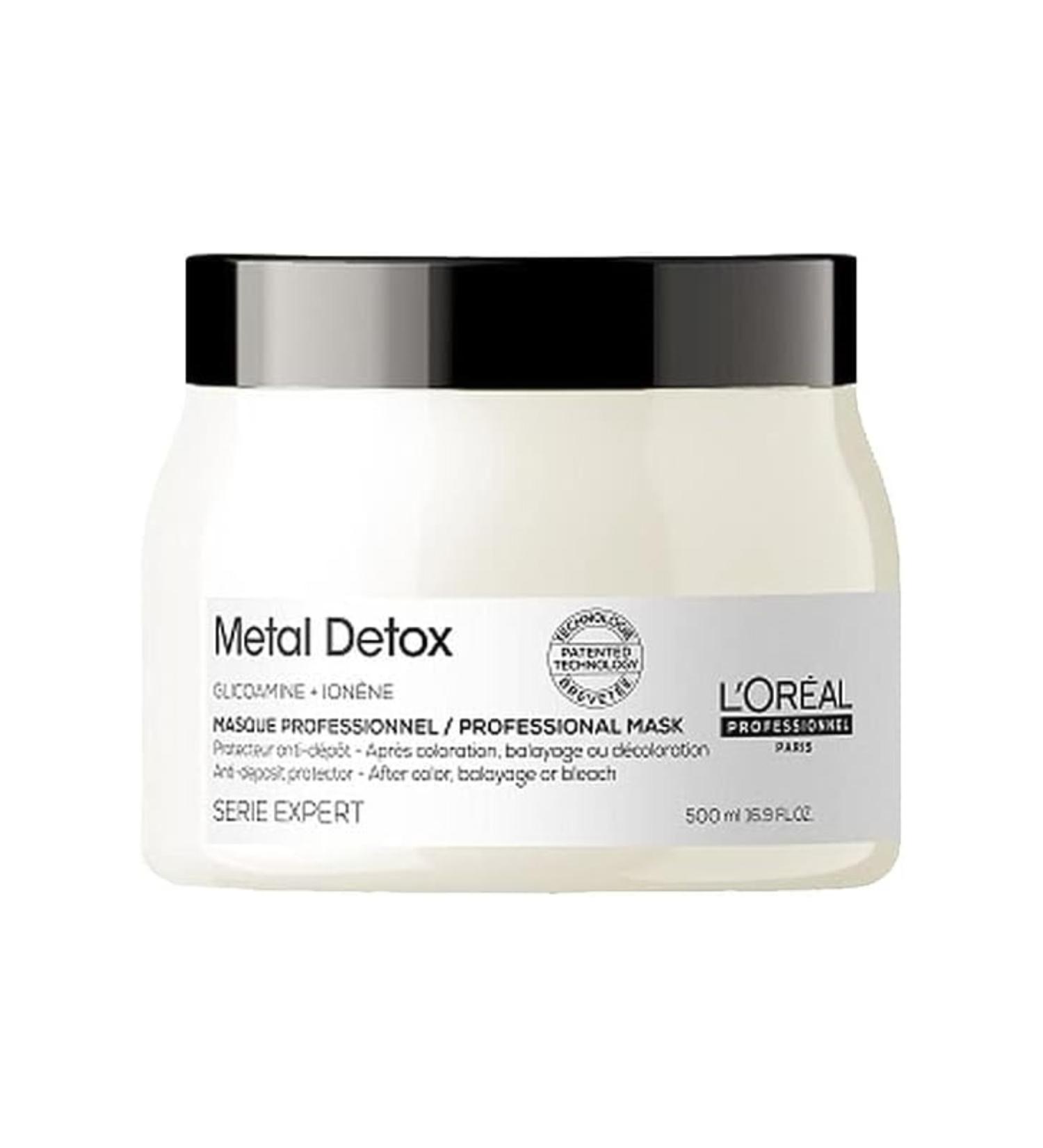 L'oreal Professionnel Loreal Paris Serie Expert Metal Detox Purifying Mask for Damaged Hair 500 ML 16.9 fl oz CYT9797