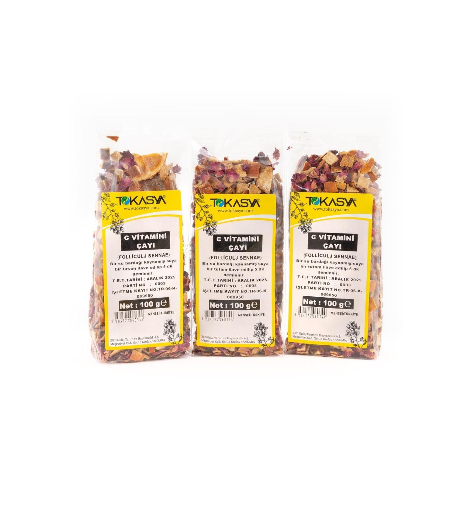 tokasya Vitamin C Tea 100 G (3-PACK)