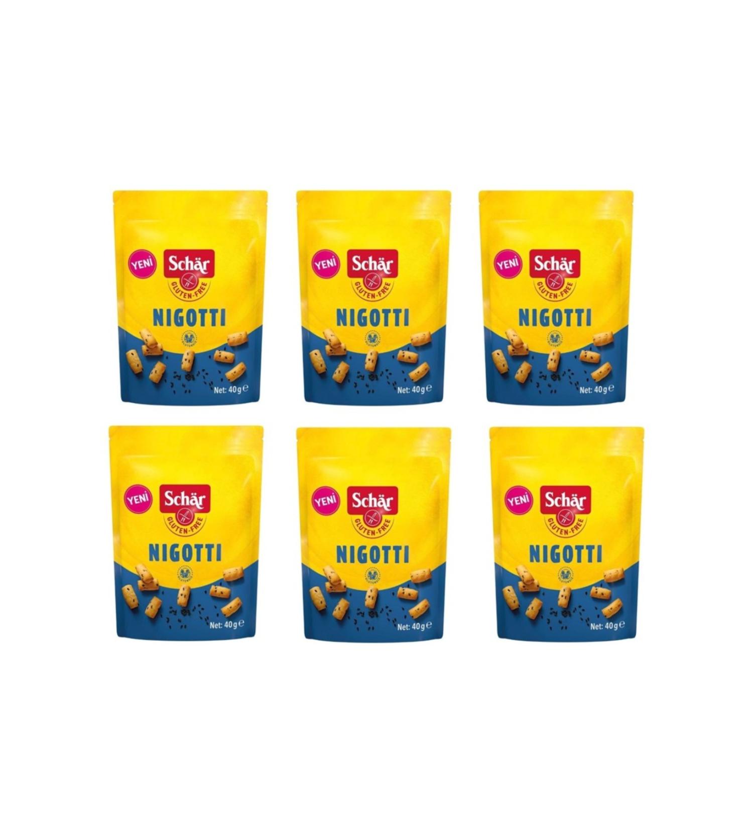 Schar Nigotti 40 g. Black Cumin Gluten Free Mini Crackers 6 Pieces