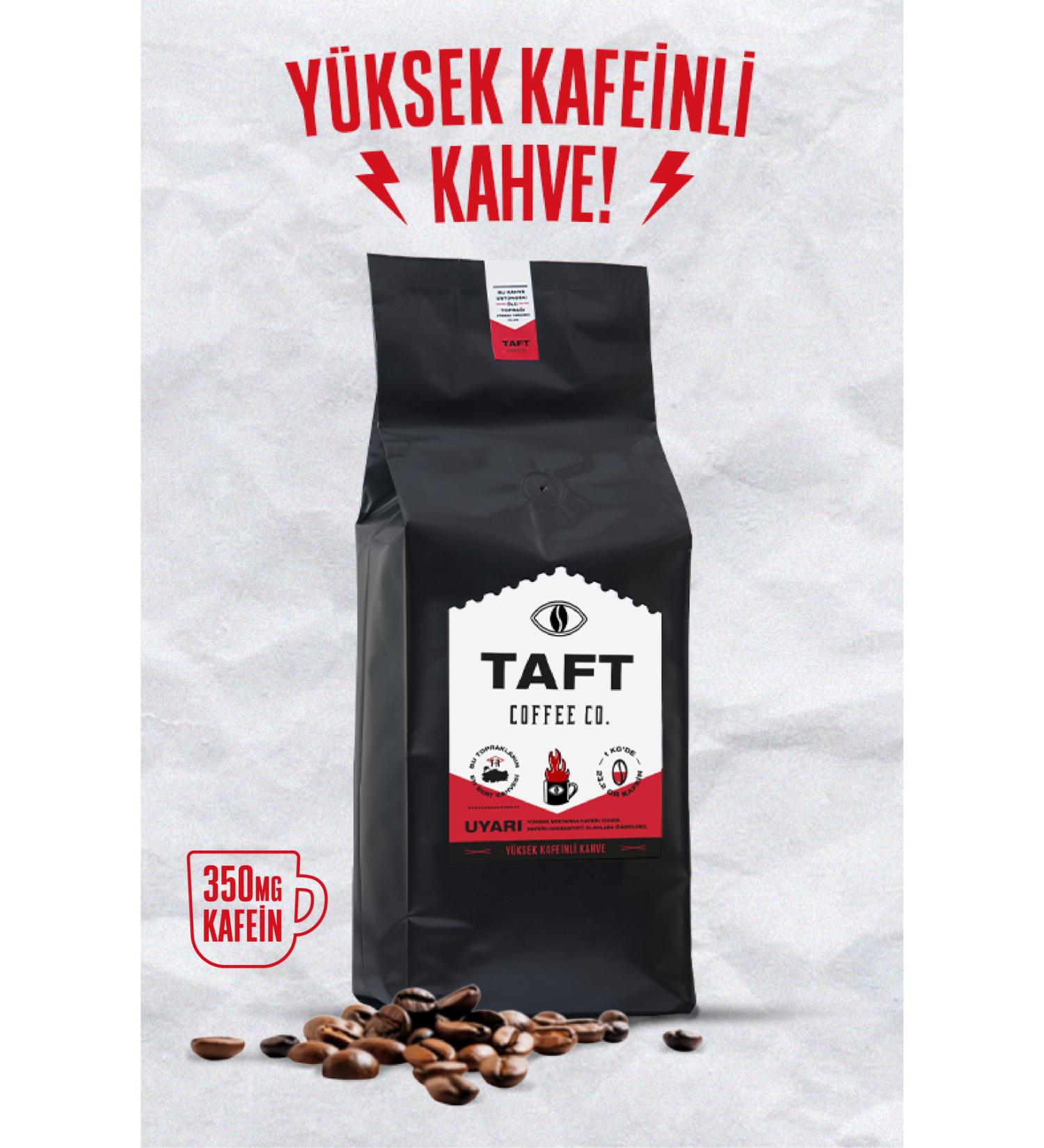 TAFT Coffee Co. Taft High Caffeine Coffee Beans 1kg - Buy Online on GoSupps.com