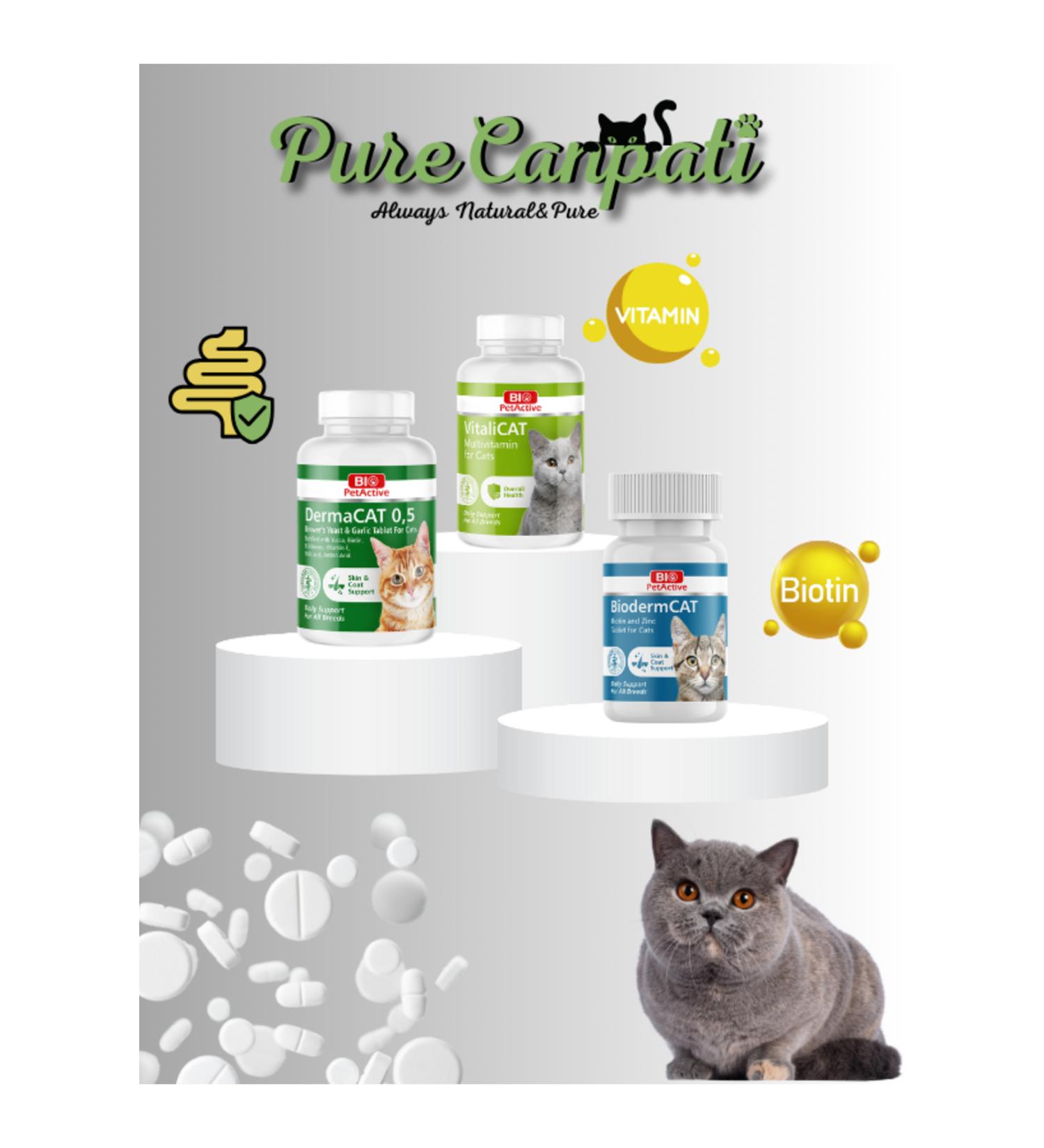PureCanpati Cat Multivitamin biotin dermacat Set