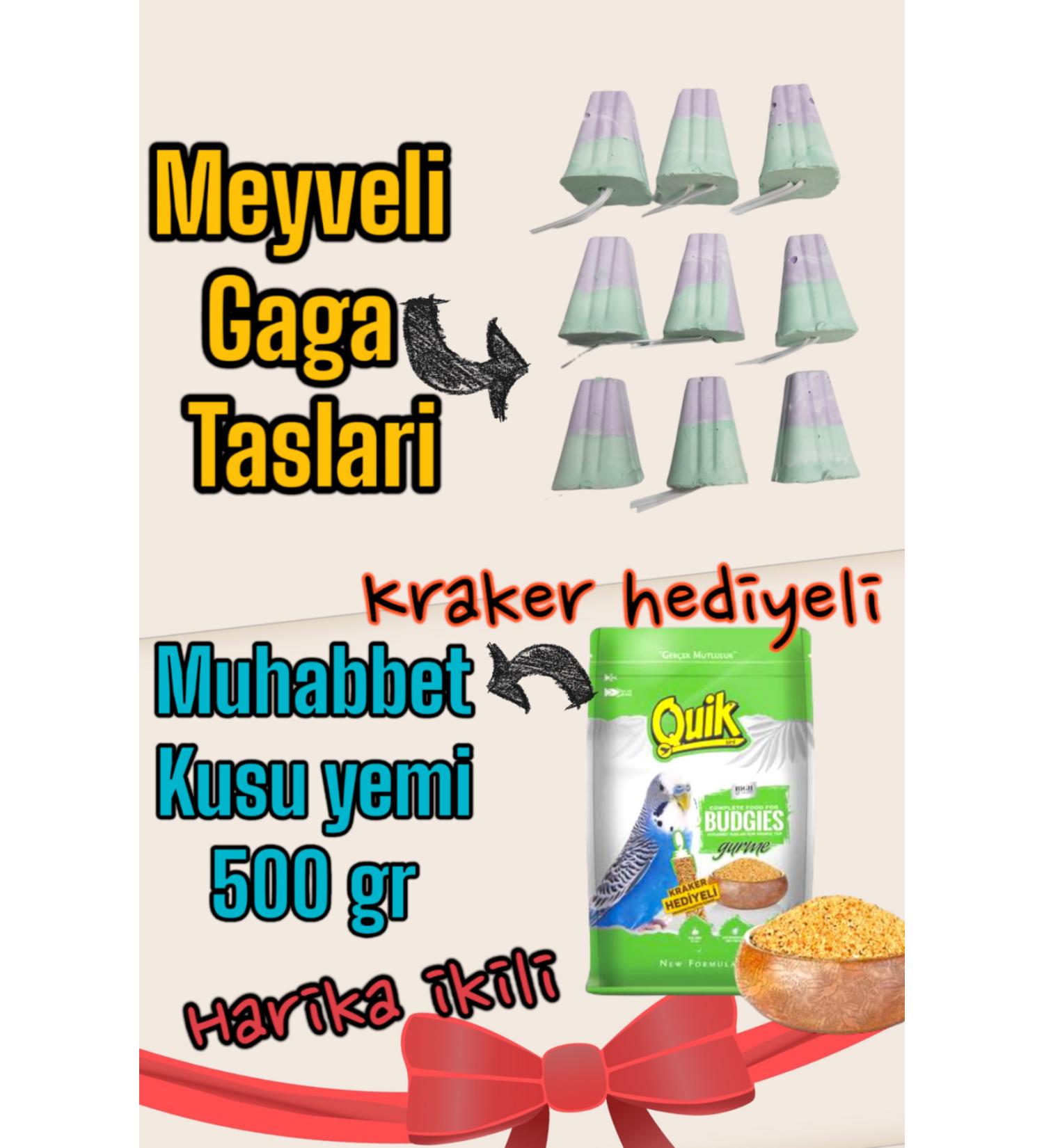 ozzipetshop Beak Stone and Bird Food for Budgies 500 gr