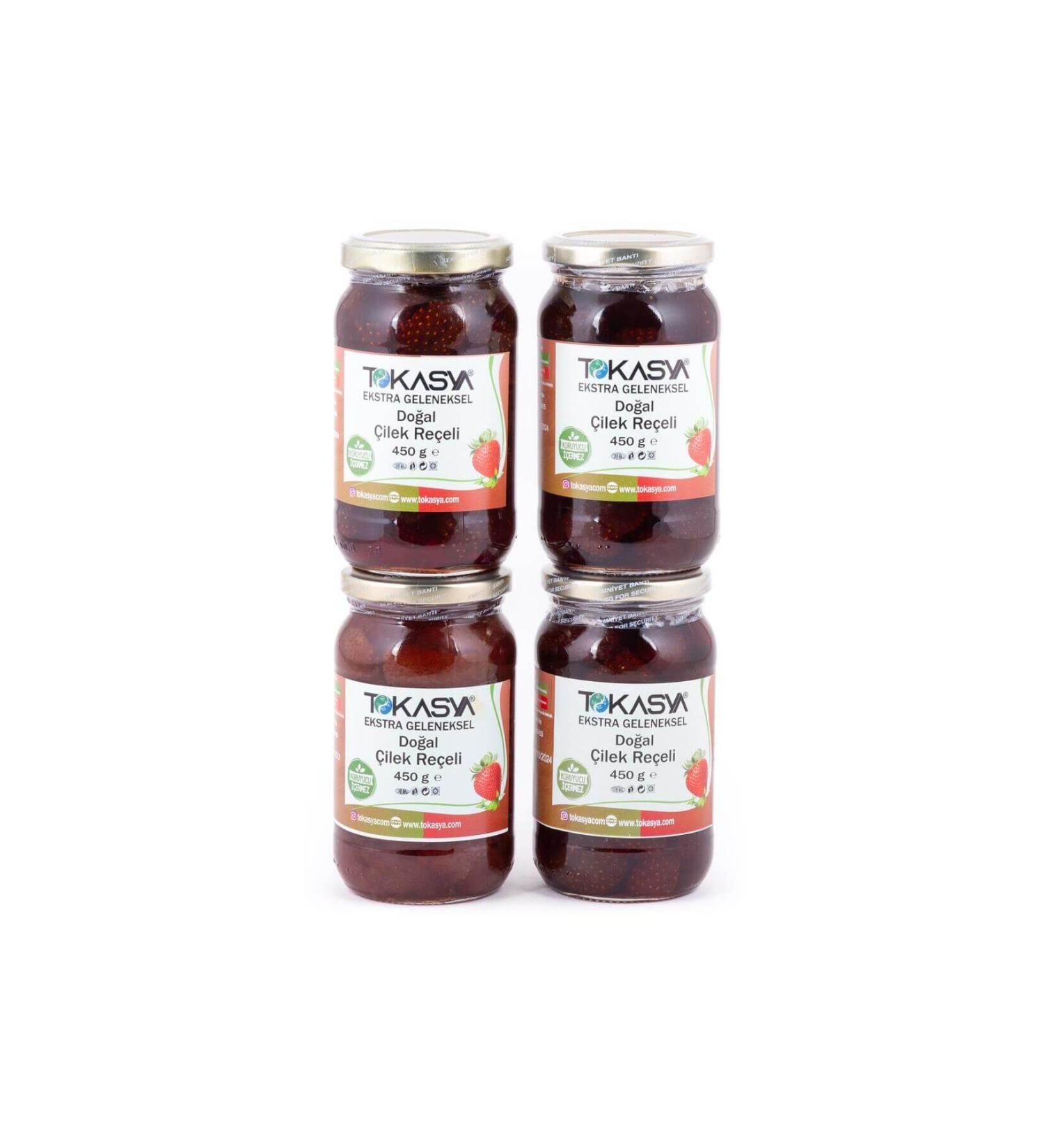 tokasya Natural Strawberry Jam 450 G (4 JAR)