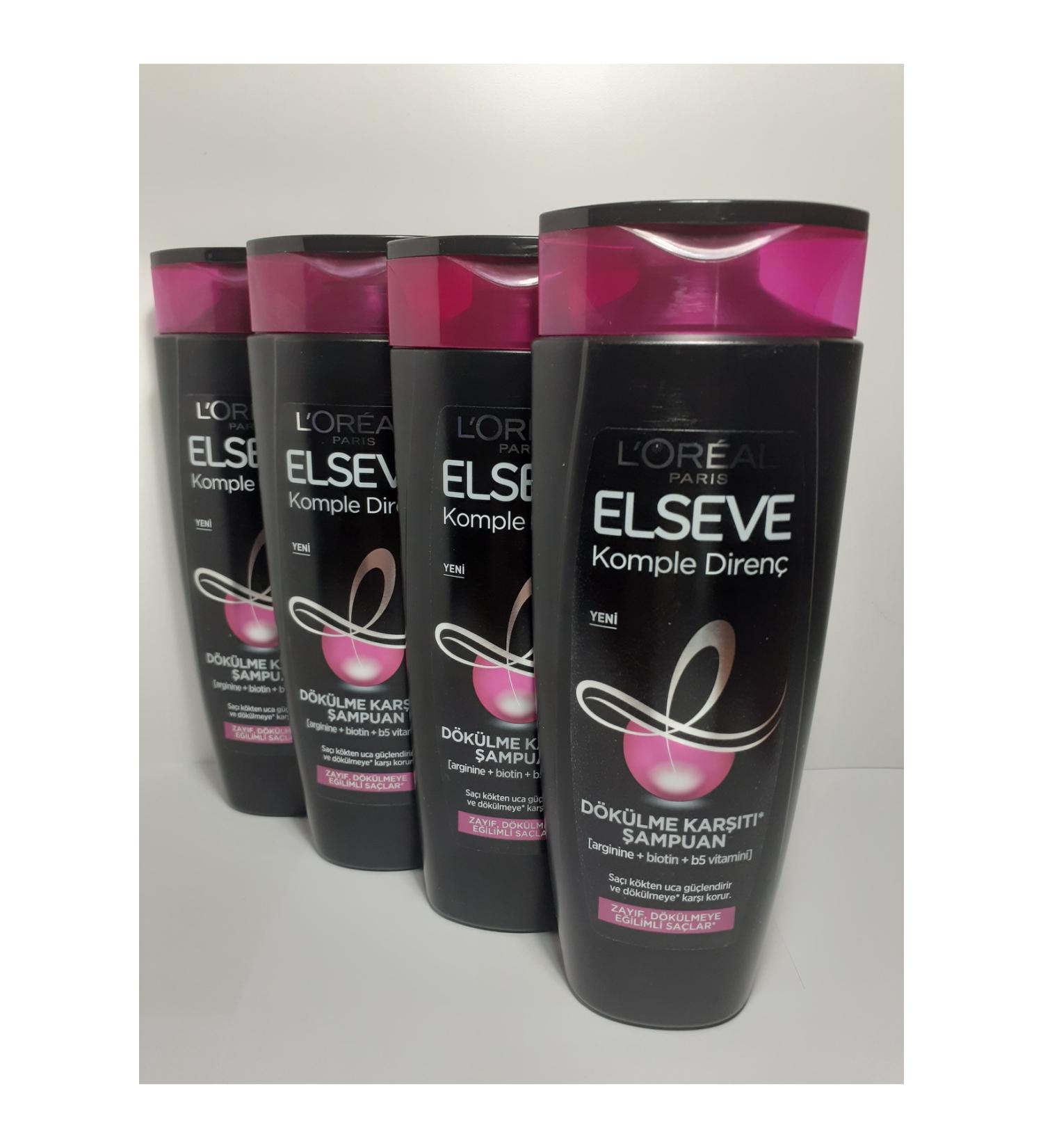 Elseve L'or al Paris Complete Resistance Anti-Hair Loss Shampoo 450 ml X 4 Pieces