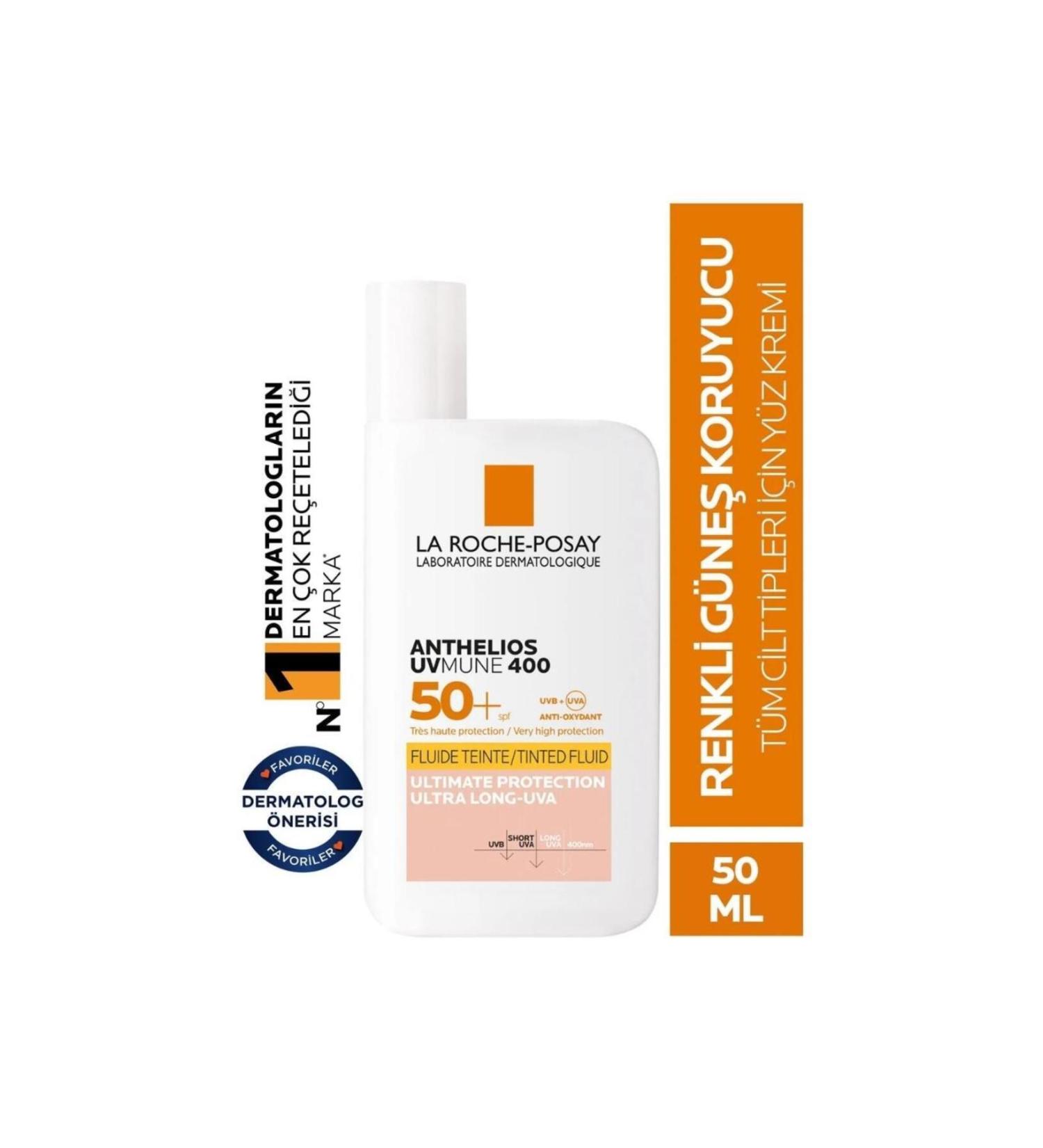 La Roche Posay ANTHELIOS UVMUNE 400 FLUID COLOUR FACE SUN CREAM 50ml