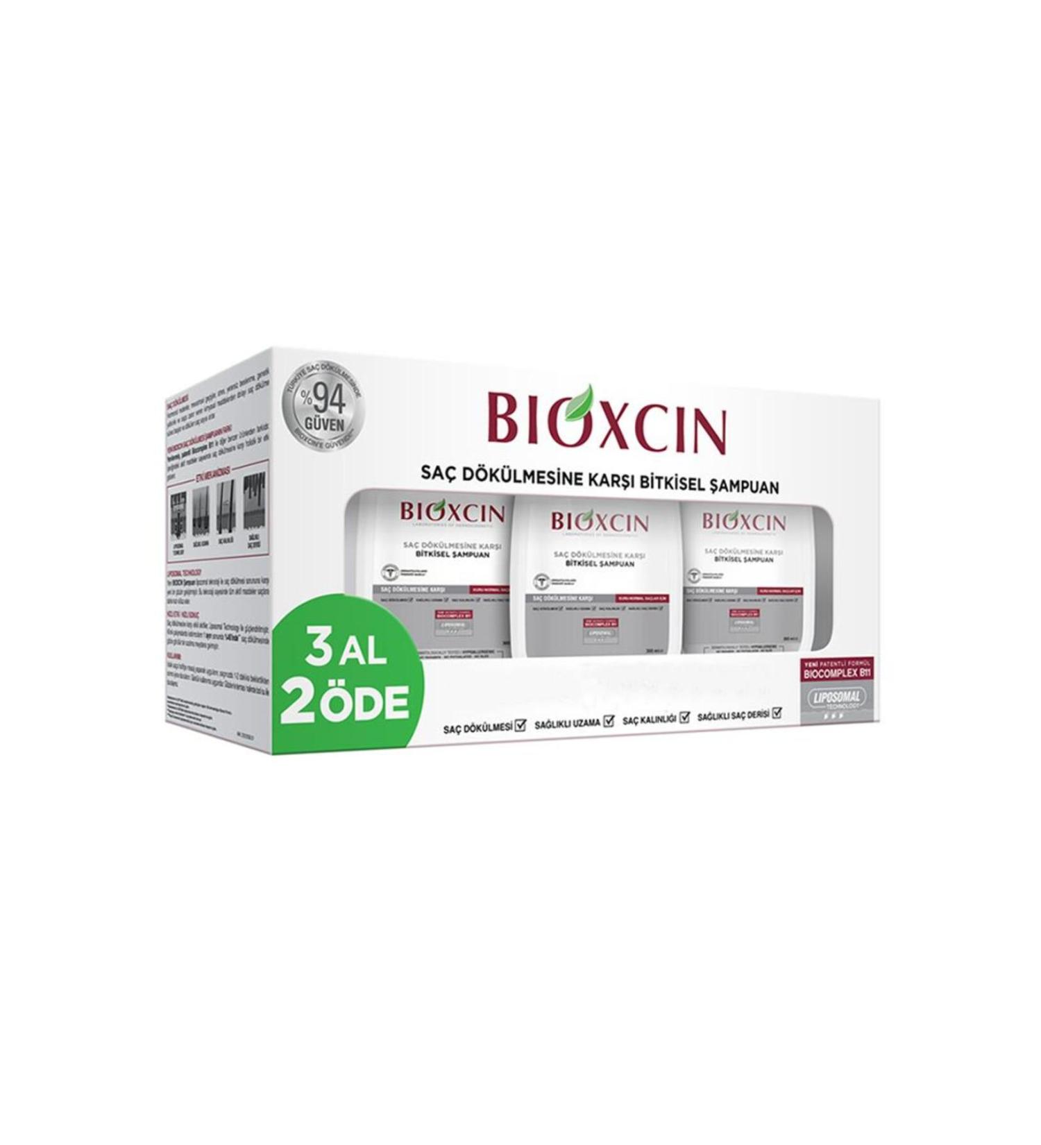 Bioxcin Shampoo For Dry And Normal Hair 3 X 300ml Buy 3 Pay 2