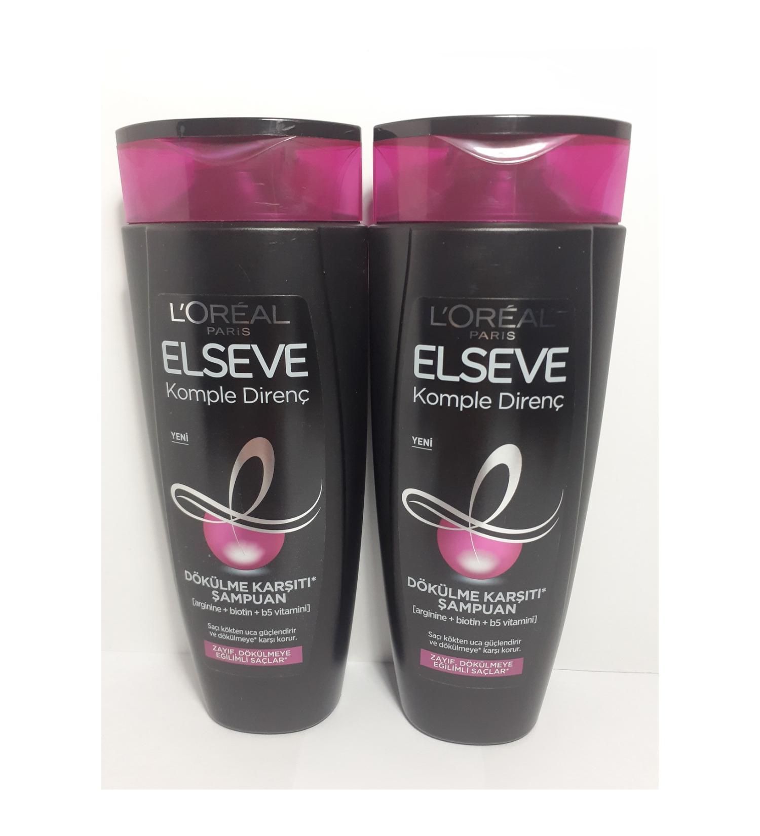 Elseve L'or al Paris Complete Resistance Anti-Hair Loss Shampoo 450 ml X 2 Pieces