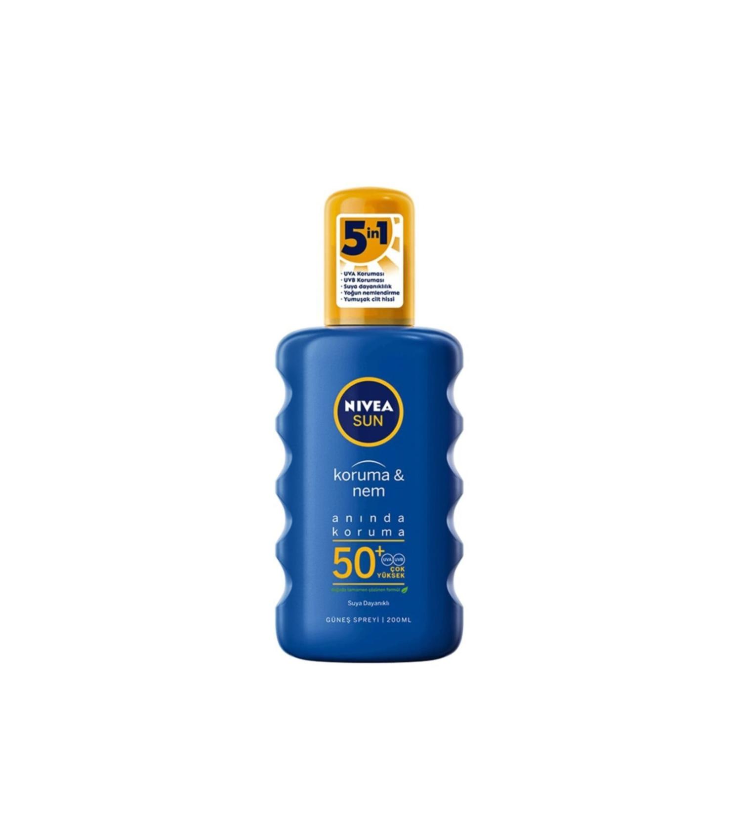 NIVEA Sun Protection & Moisture Sun Lotion Spray 50+ 200ml