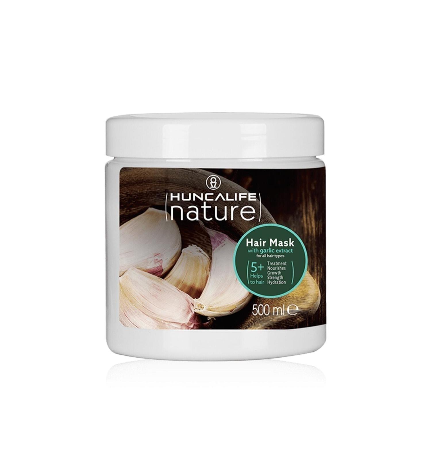 Huncalife Nature Garlic Hair Care Mask 500 ml - Hair Care Mask