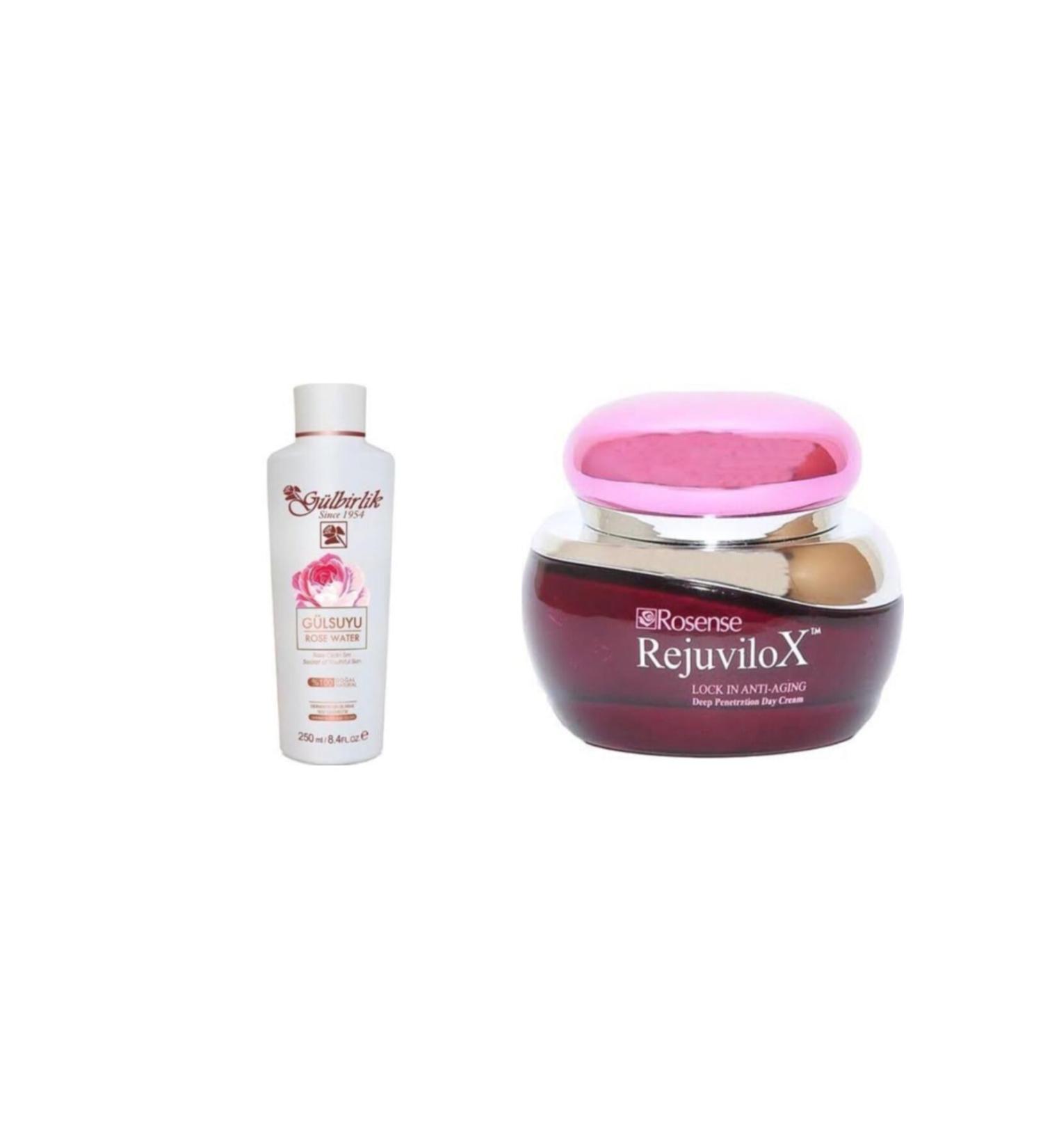 Rosense Rejuvilox Anti-Wrinkle Gel Cream Day Area G lbirlik Rose Water - Buy Online on GoSupps.com
