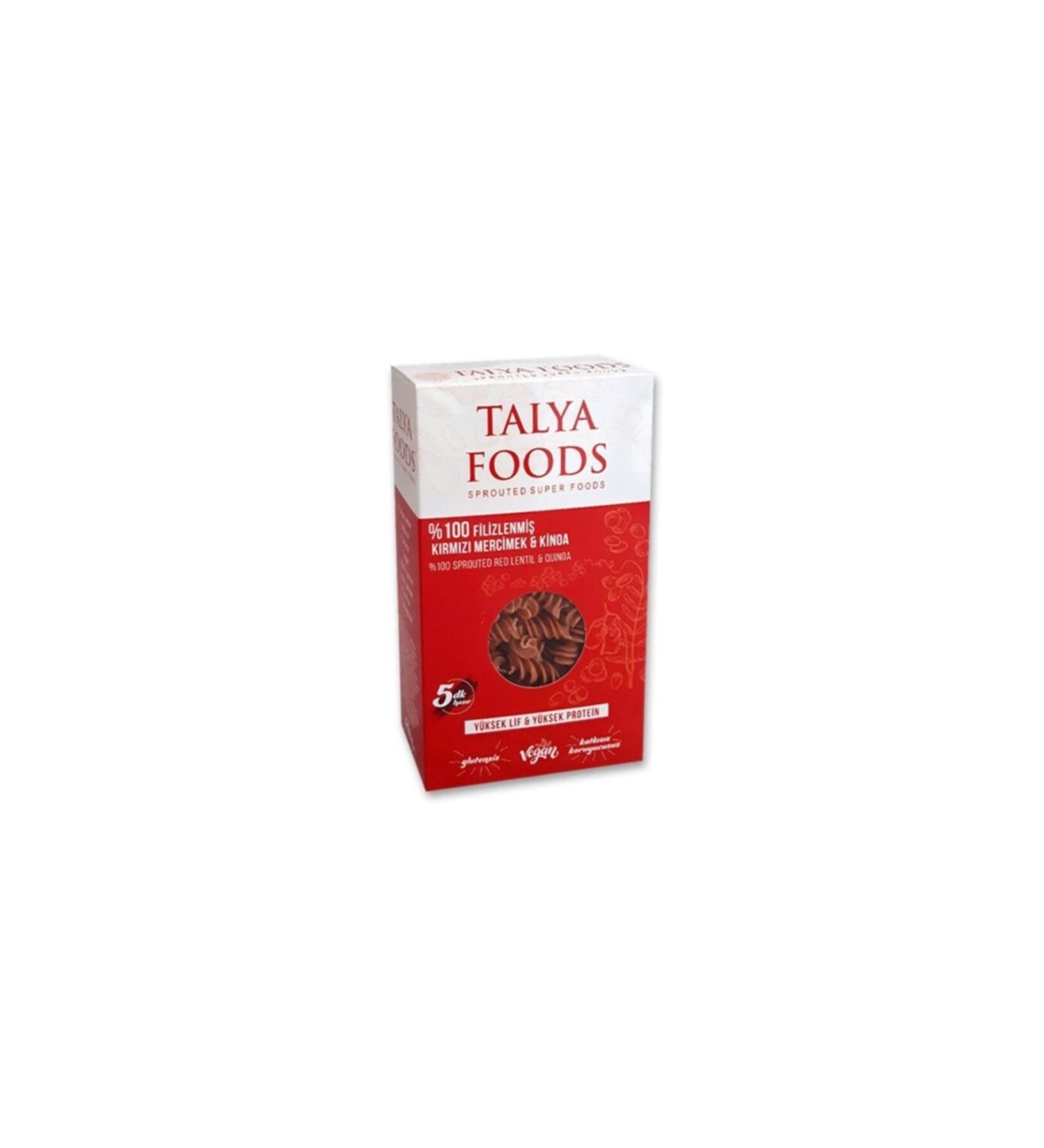 TALYA FOODS Gluten-Free Sprouted Red Lentil Quinoa Pasta Gluten-Free Pasta