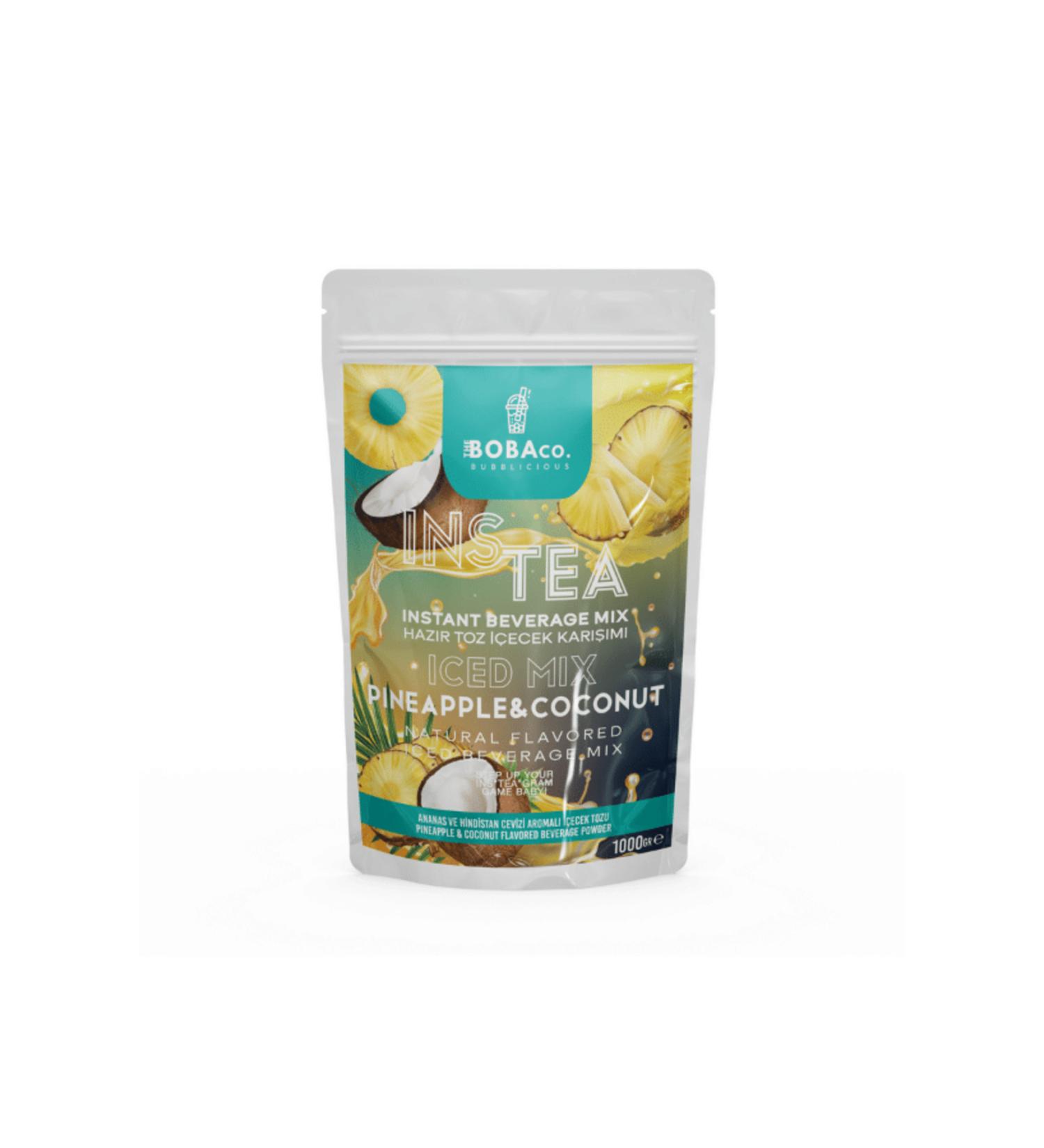 TheBobaCo. Bubblicious Instea Pineapple Coconut - Pineapple & Coconut Flavored Iced Tea Mix