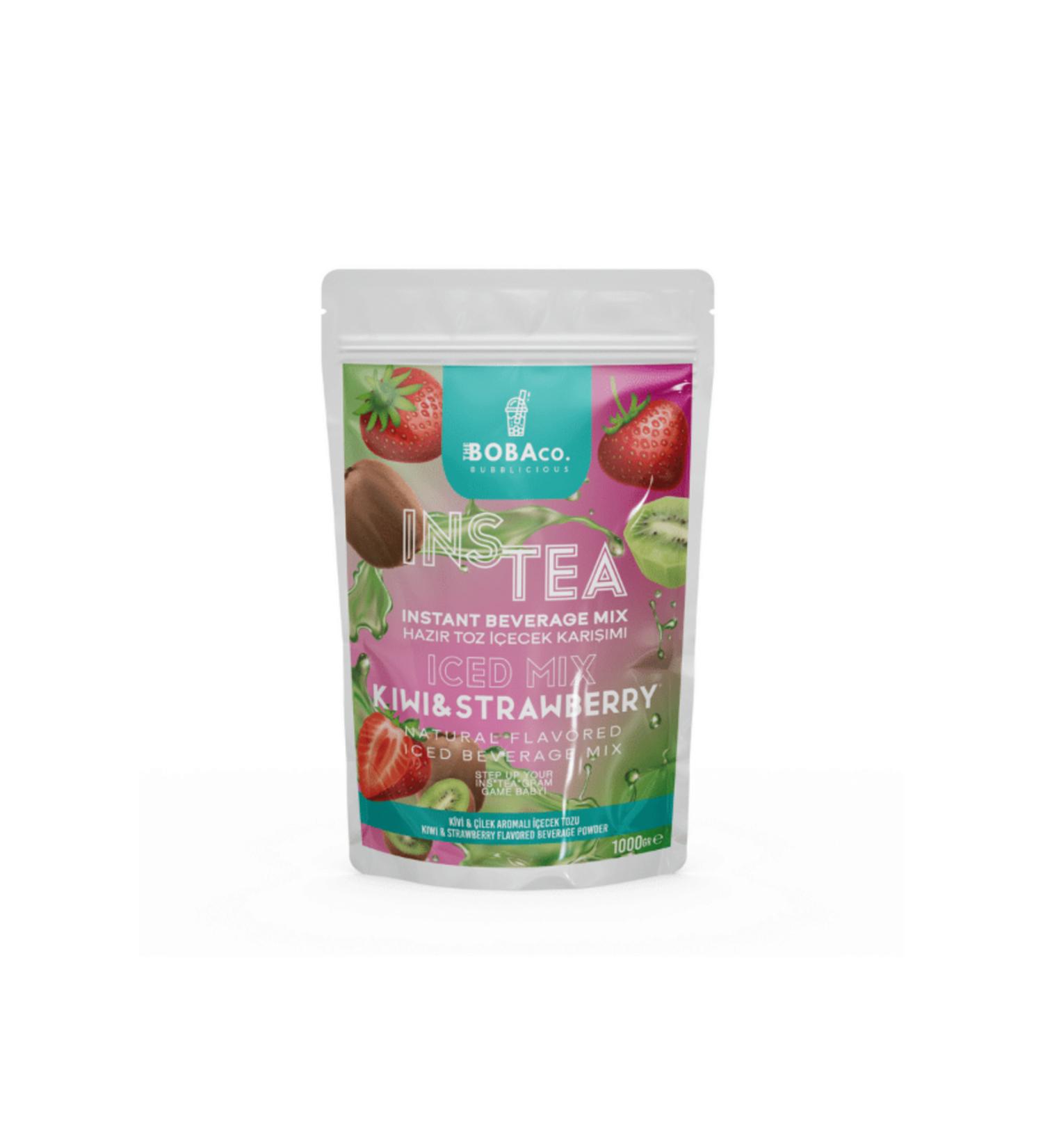 TheBobaCo. Bubblicious Instea Kiwi & Strawberry - Kiwi & Strawberry Flavored Iced Tea Mix
