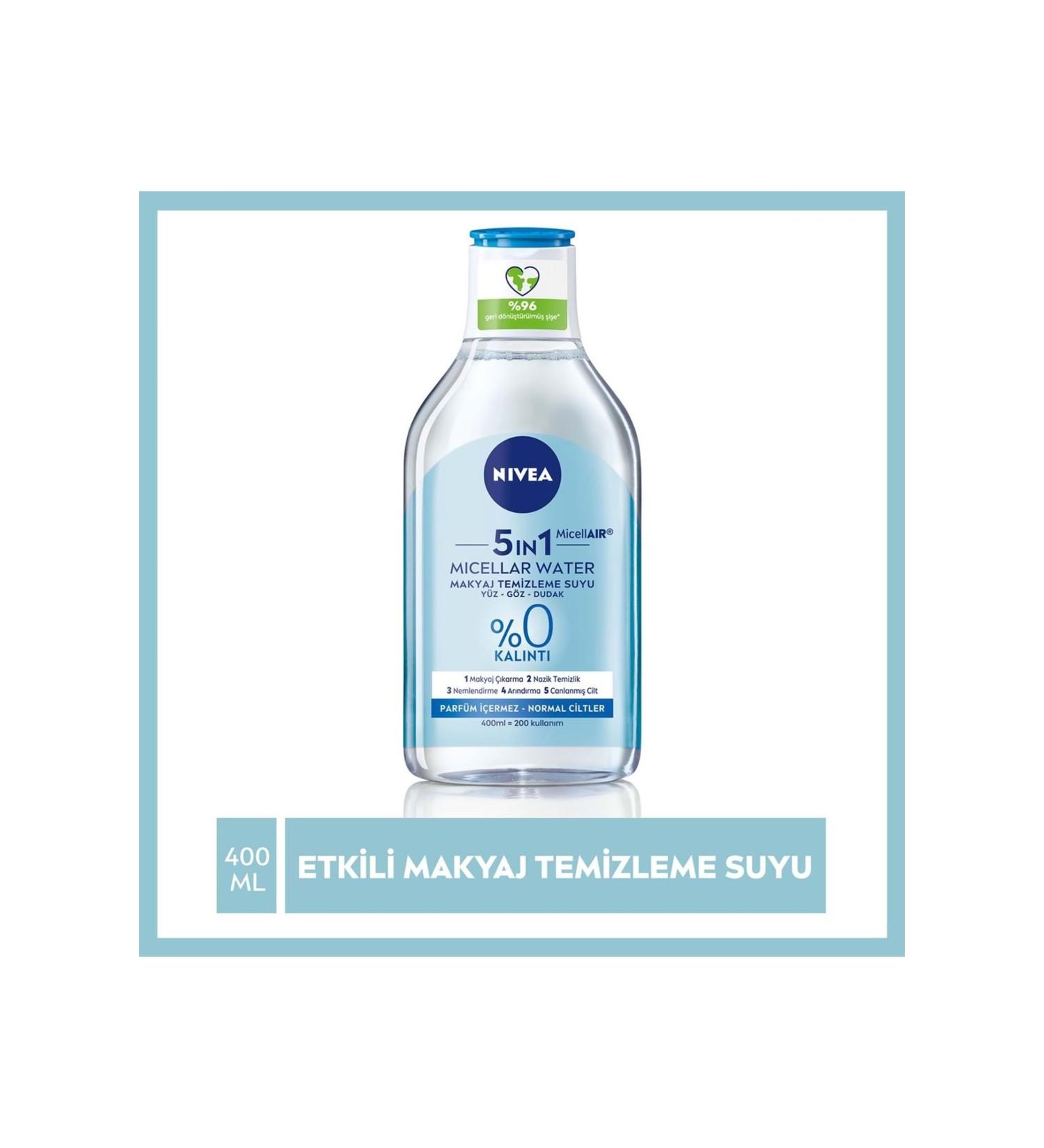 NIVEA Micellar Cleansing Water Refreshing Normal Skin Facial Cleanser 400ml