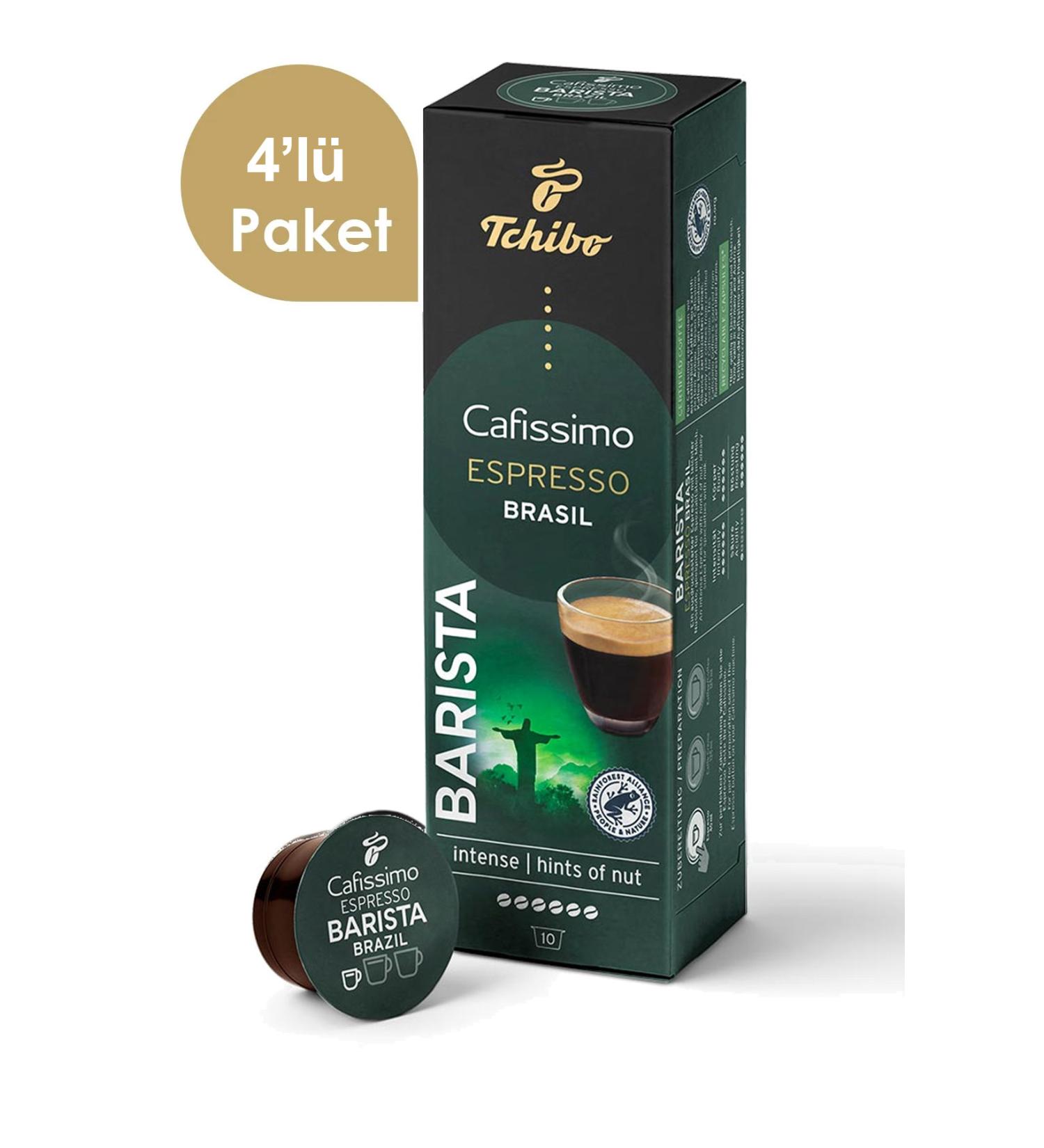 Tchibo Espresso Brasil 10 Capsule Coffee x 4 packs - Buy Online on GoSupps.com