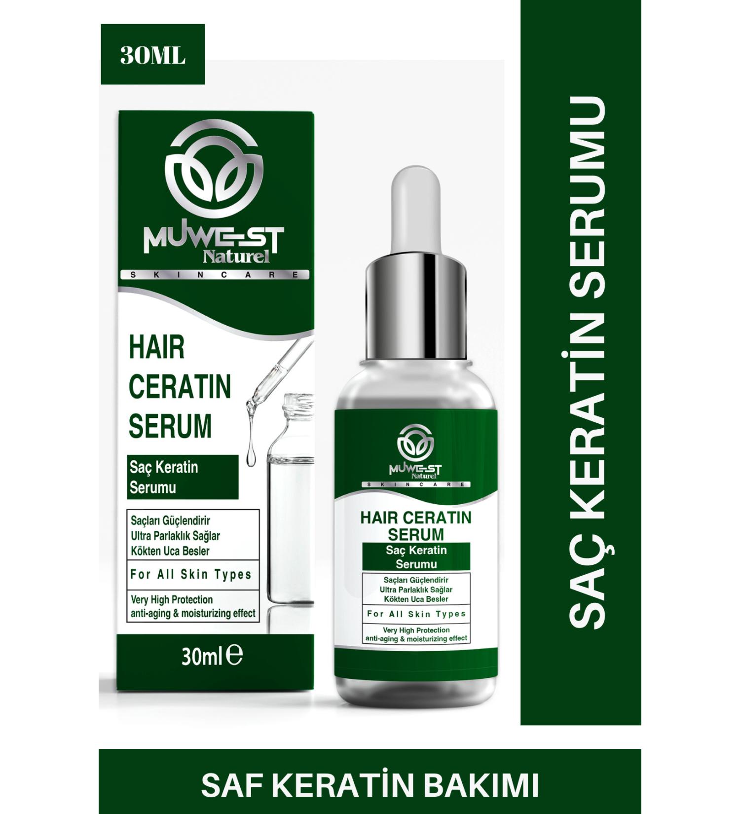 Muwest Natural Keratin Care Oil Serum for Extremely Damaged Hair - Buy Online on GoSupps.com