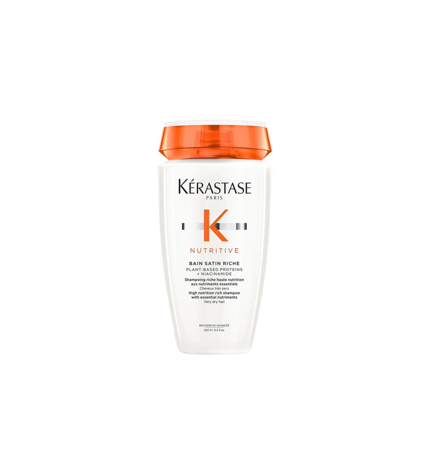 Kerastase Nutritive Bain Satin Riche- Nourishing Repairing Intensive Moisturizing Shampoo with Niacinamide 250 ml - Buy Online on GoSupps.com