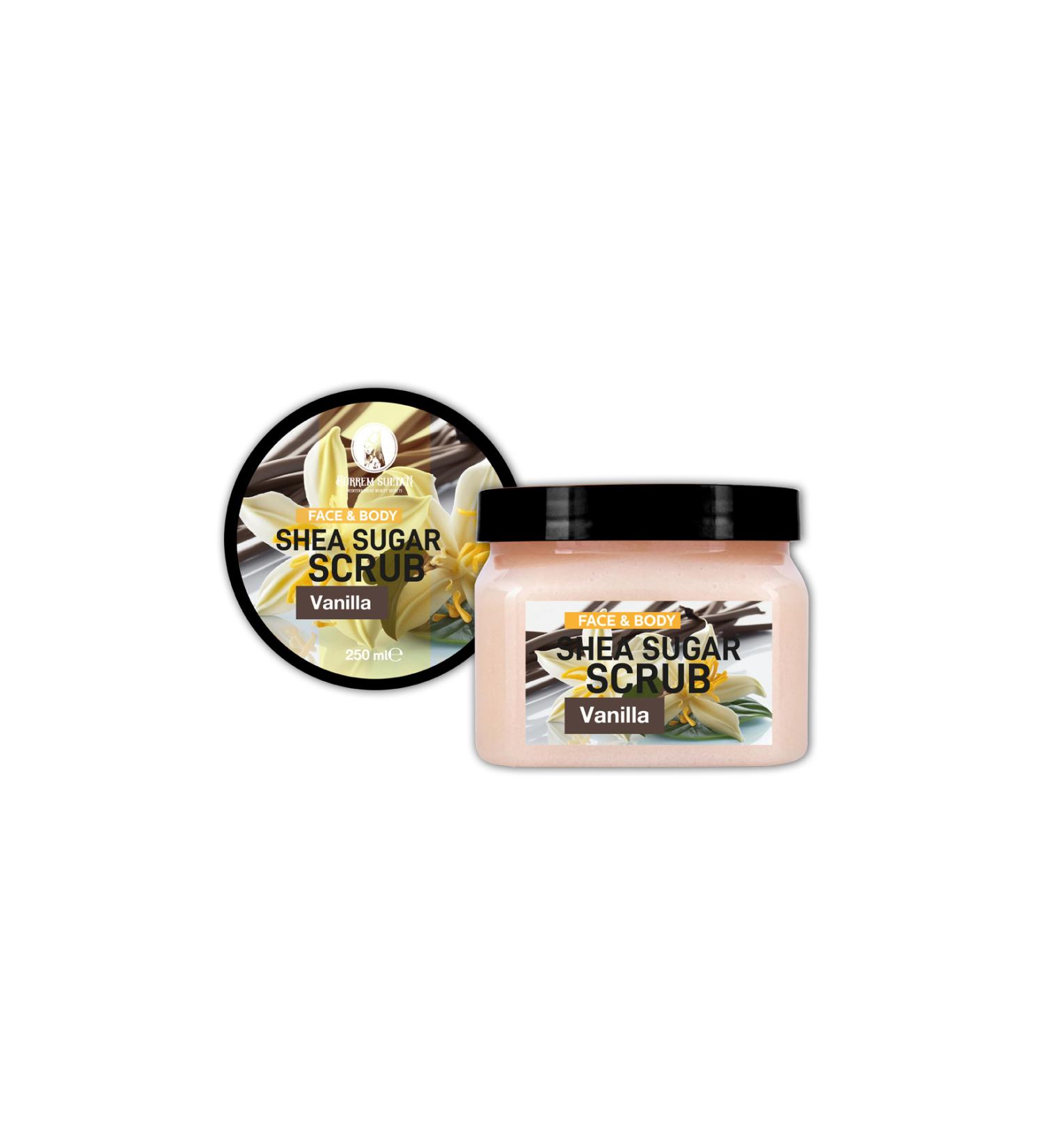 Hurrem Sultan Natural Vanilla Shea Sugar Body Peeling 250 ml - Buy Online on GoSupps.com