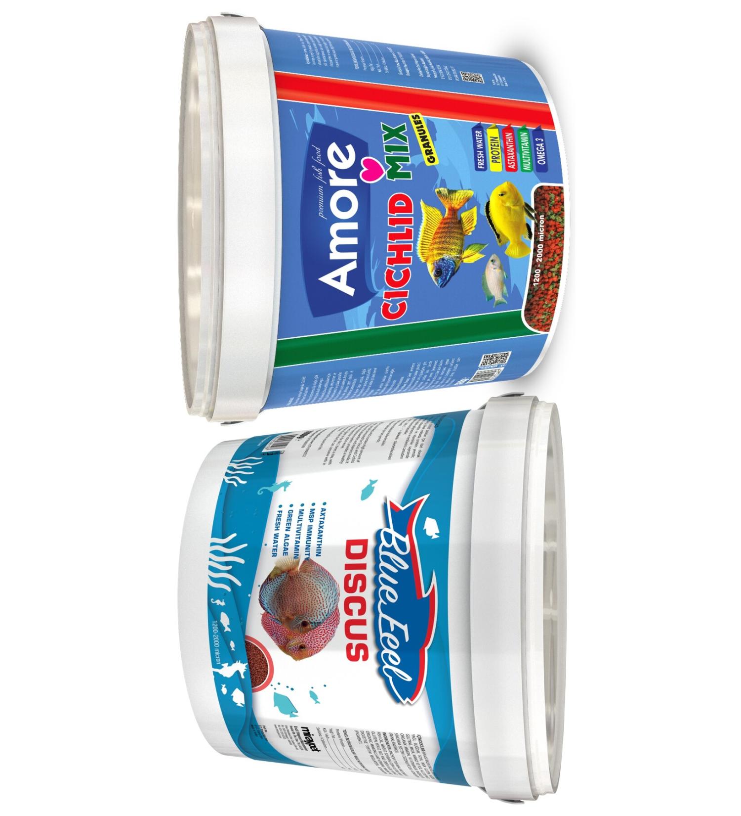 AMORE Cichlid Mix Granules 3kg Bucket BlueFeel Discus 3kg Bucket Aquarium Fish Food